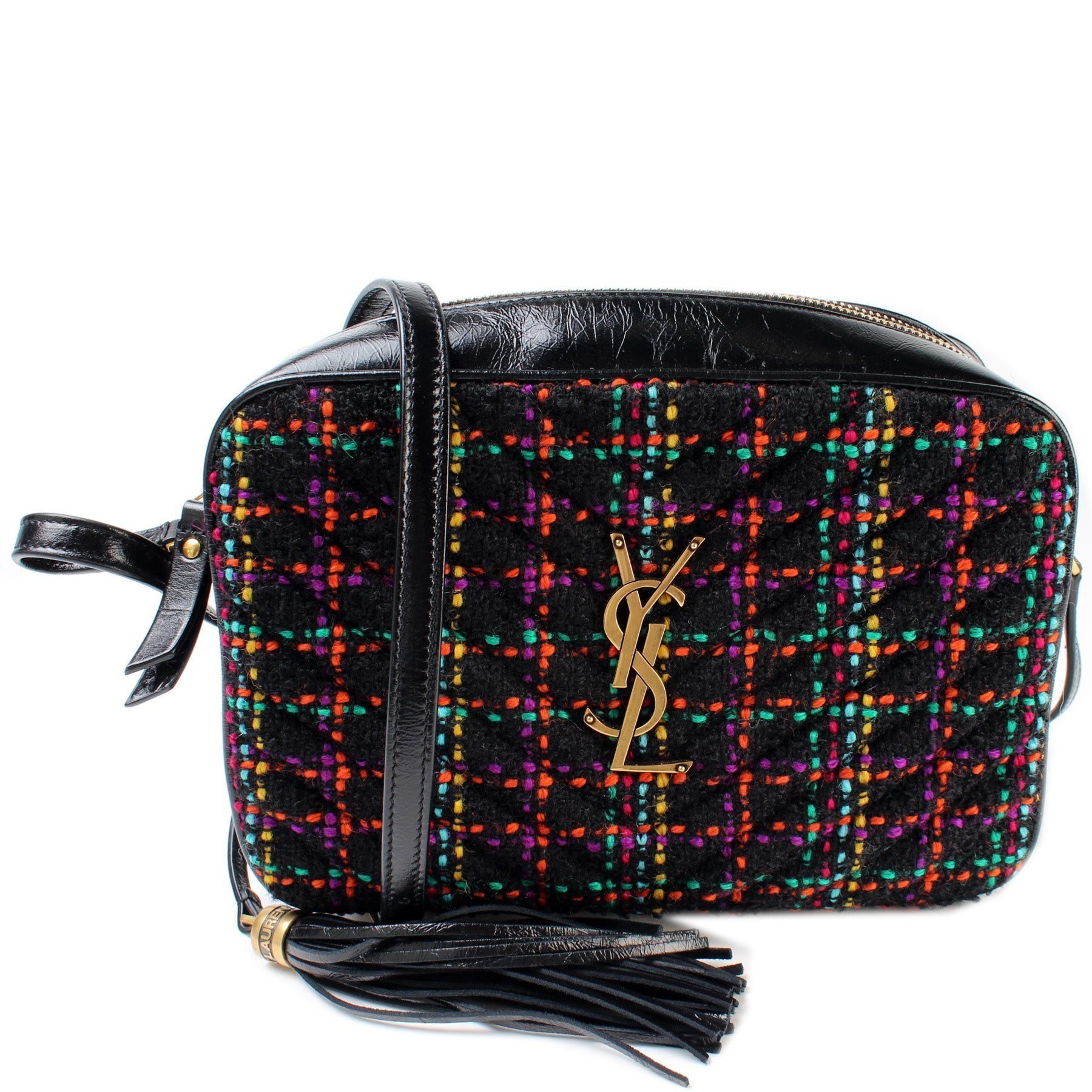 YSL Saint Laurent Lou Camera Tweed Bag Travel Bag