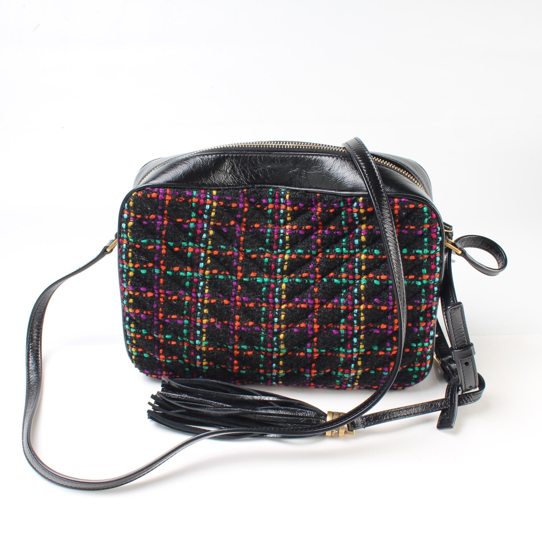 YSL Saint Laurent Lou Camera Tweed Bag Travel Bag
