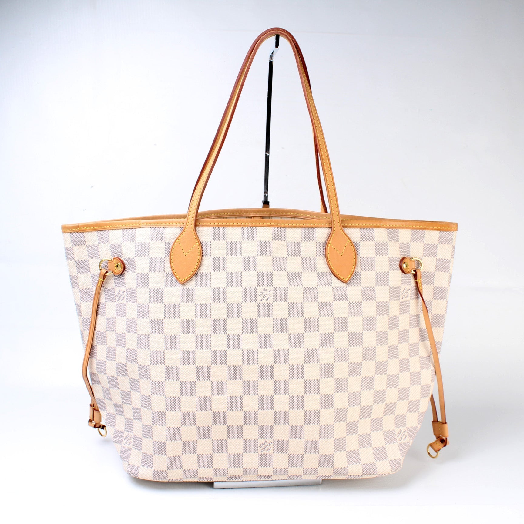Louis Vuitton Neverfull MM Azur Damier Tote Bag Azur 74