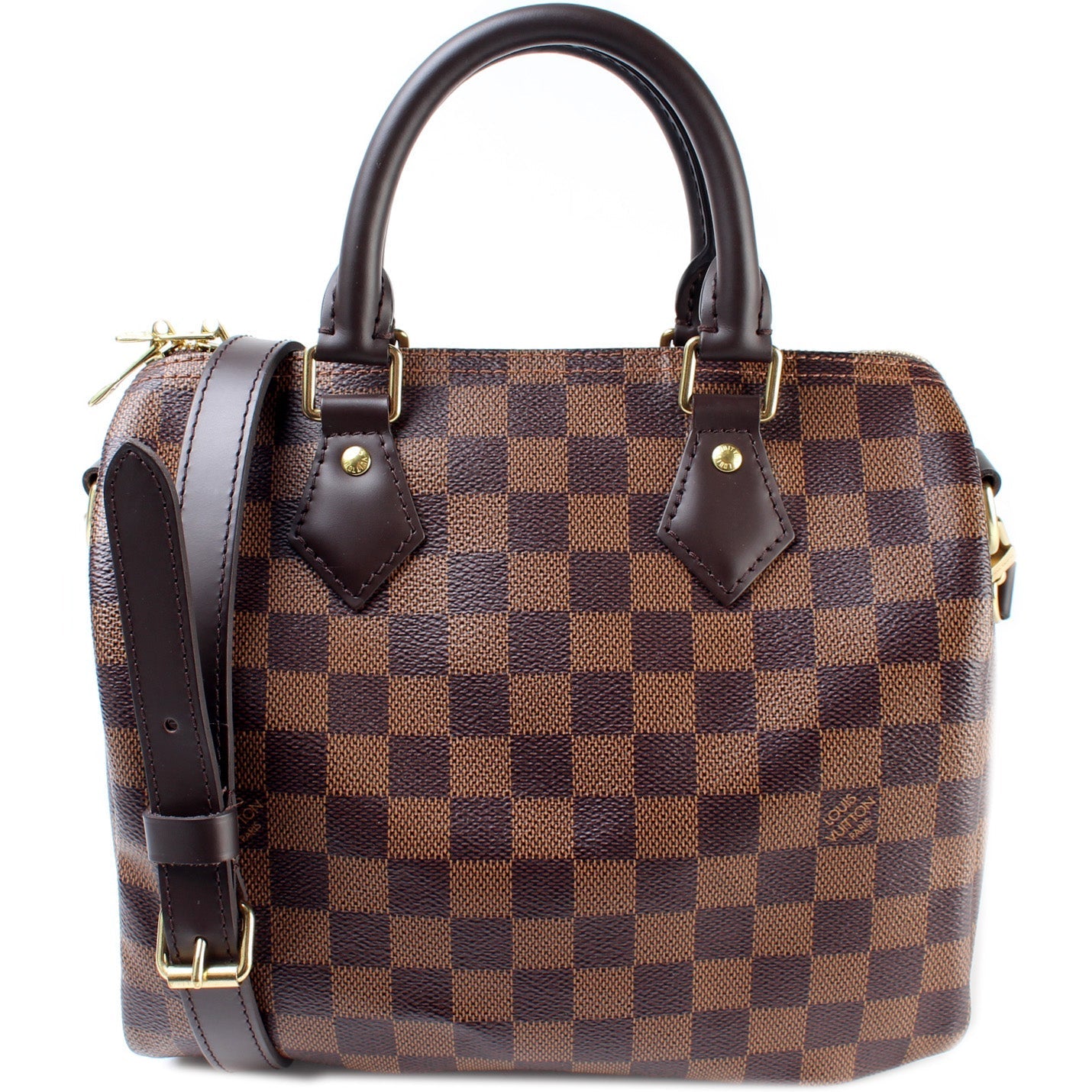 Louis Vuitton Speedy 25 Bandouliere Ebene Damier Handbag Ebene 6