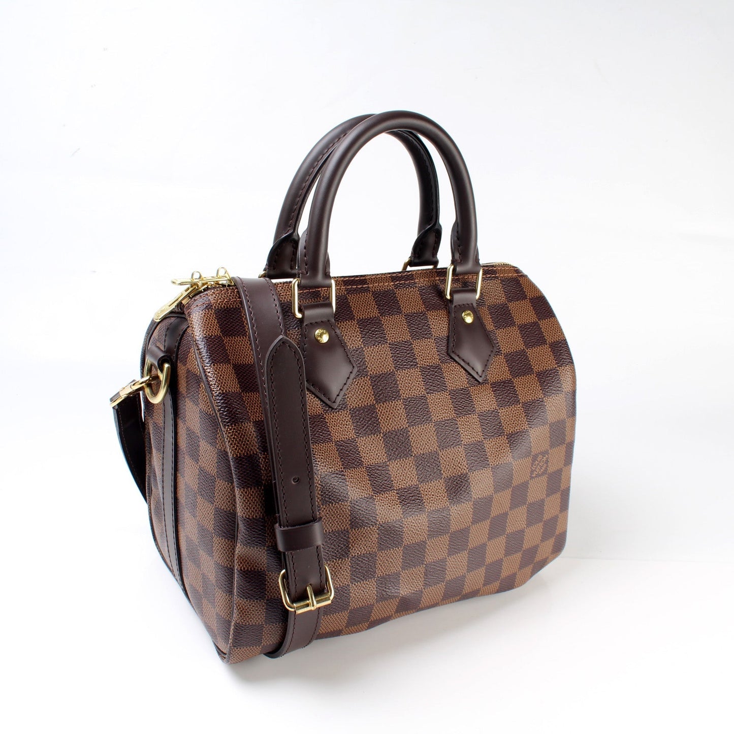 Louis Vuitton Speedy 25 Bandouliere Ebene Damier Handbag Ebene 6