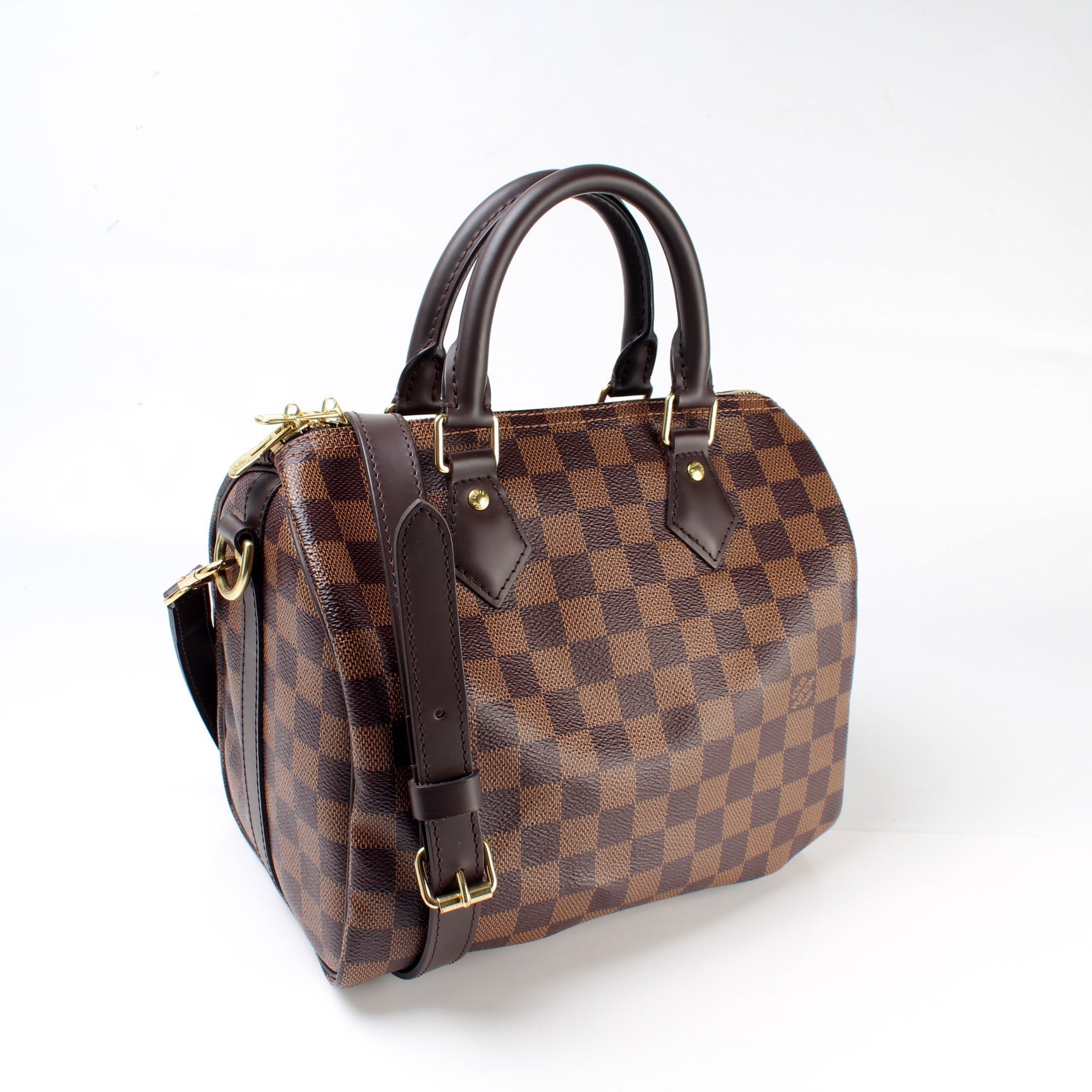 Louis Vuitton Speedy 25 Bandouliere Ebene Damier Handbag Ebene 6