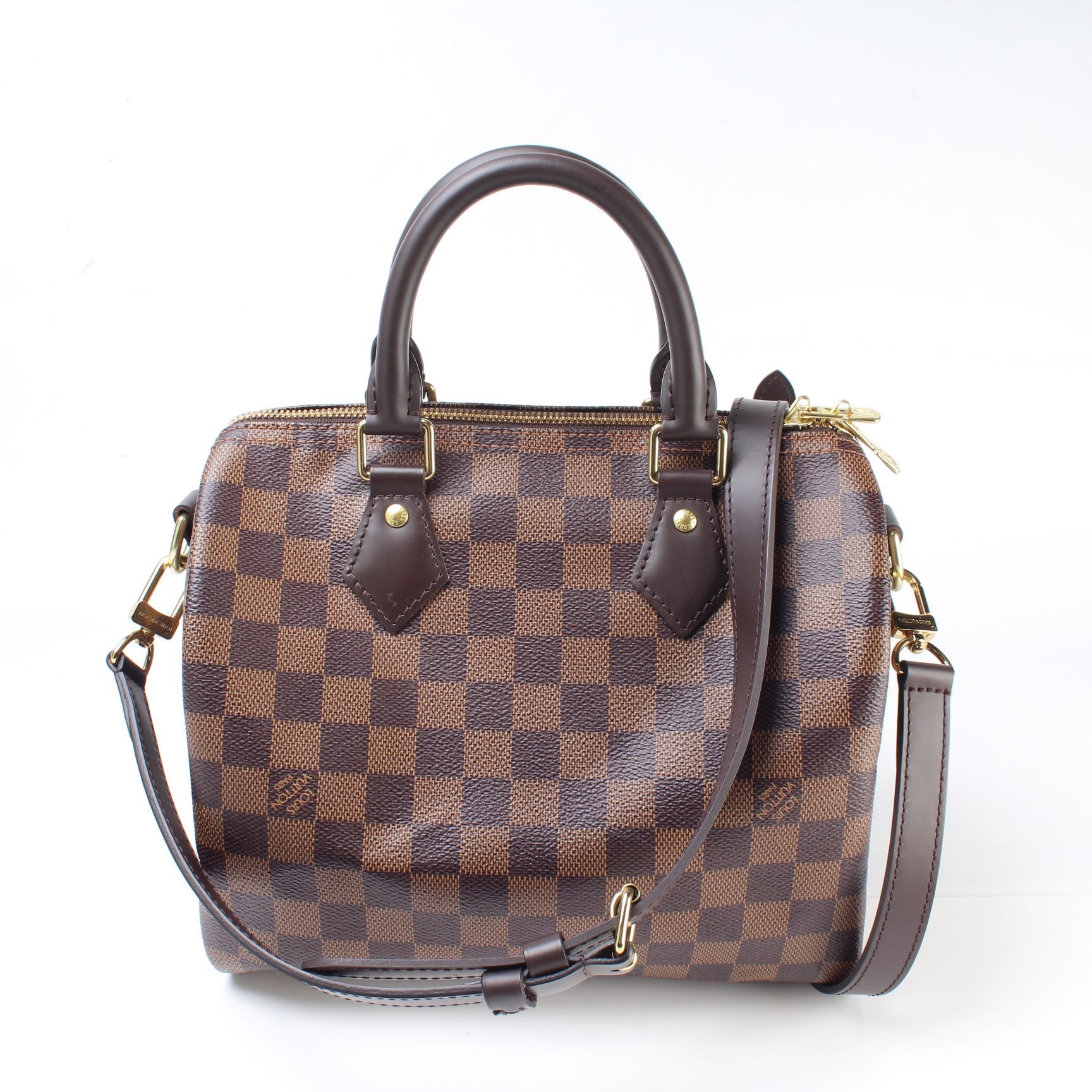 Louis Vuitton Speedy 25 Bandouliere Ebene Damier Handbag Ebene 6