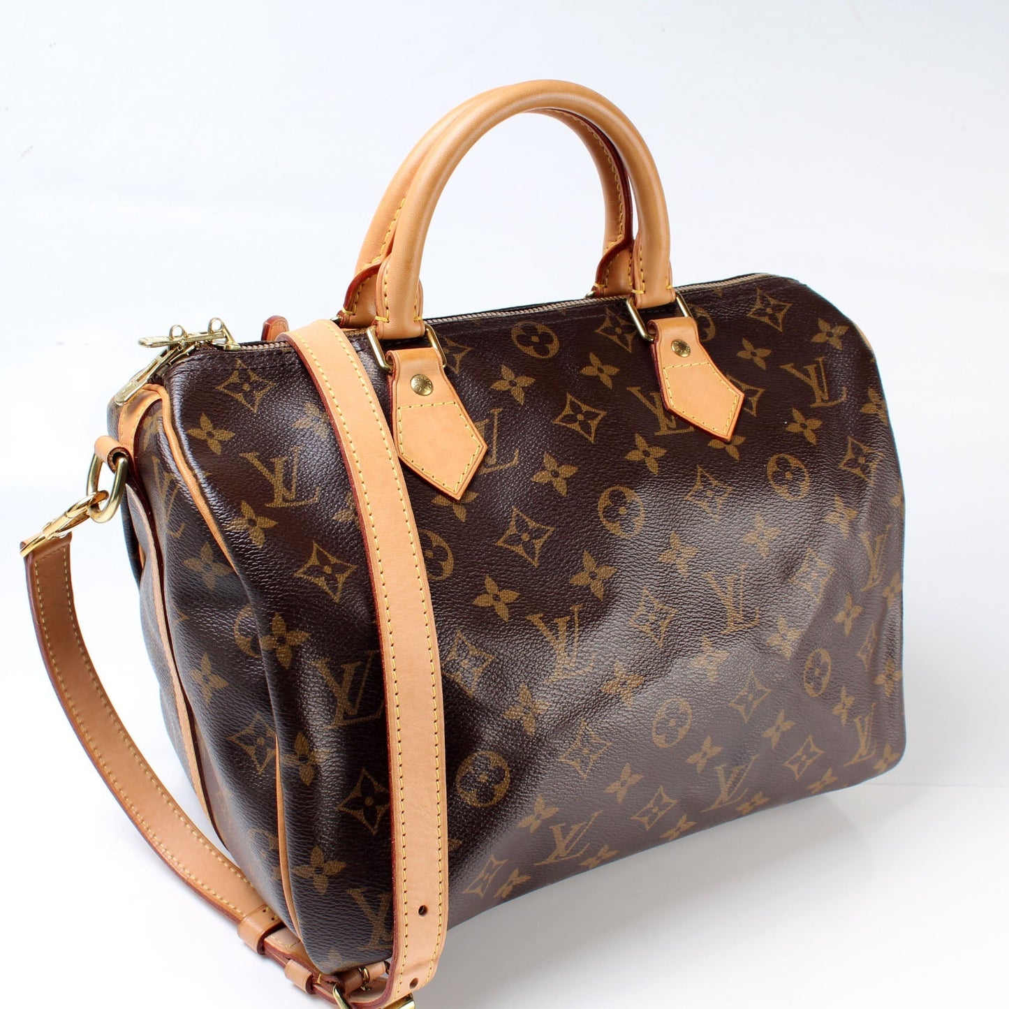 Louis Vuitton Speedy 30 Bandouliere Monogram Handbag Monogram 18