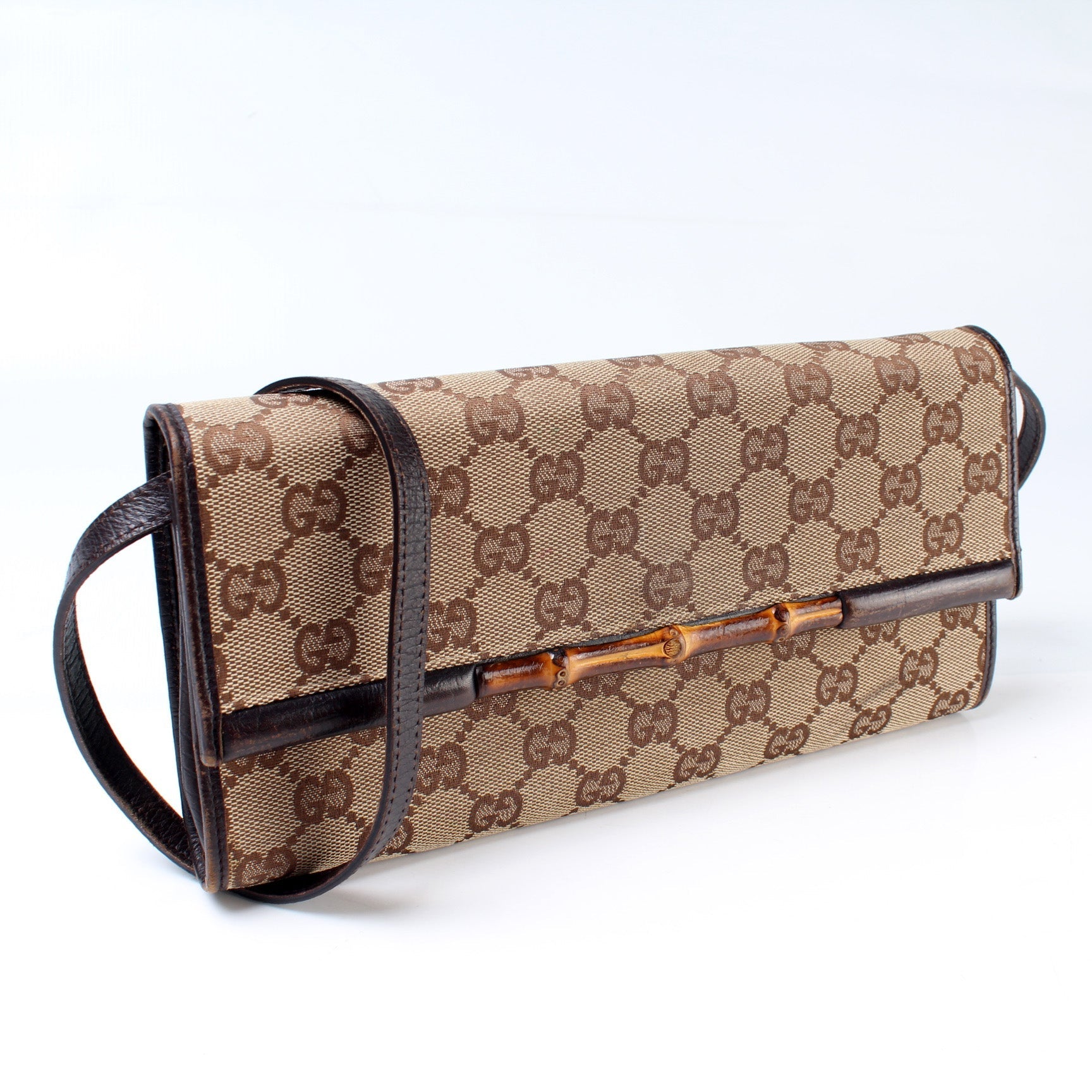 Gucci Bamboo Clutch Bag