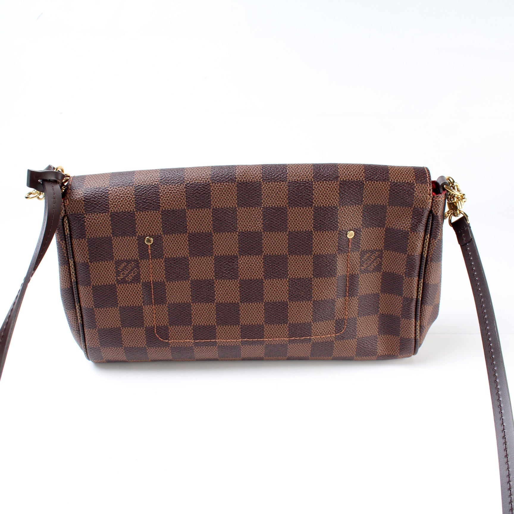 Louis Vuitton Favorite MM Ebene Damier Handbag Ebene 18