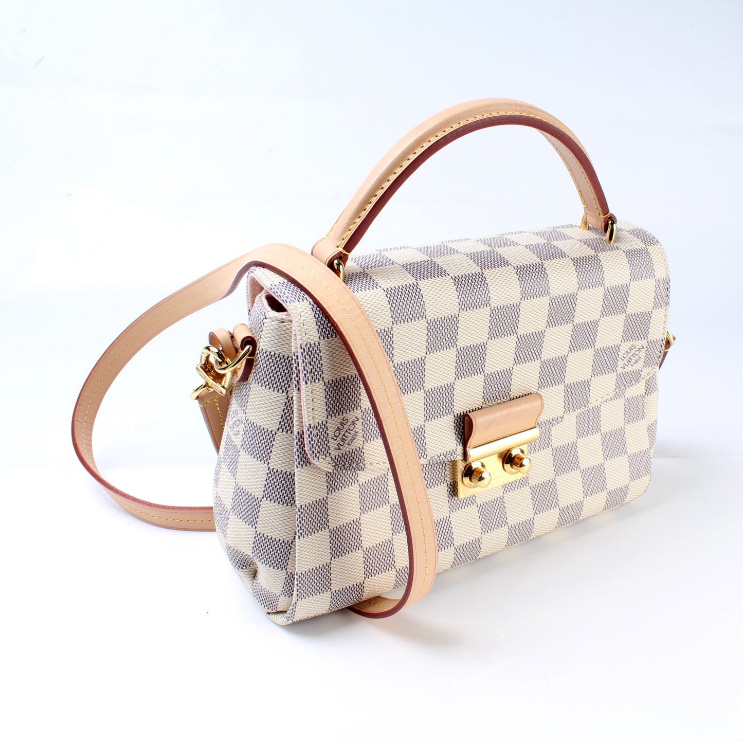Louis Vuitton Croisette Azur Damier Handbag Damier Azur