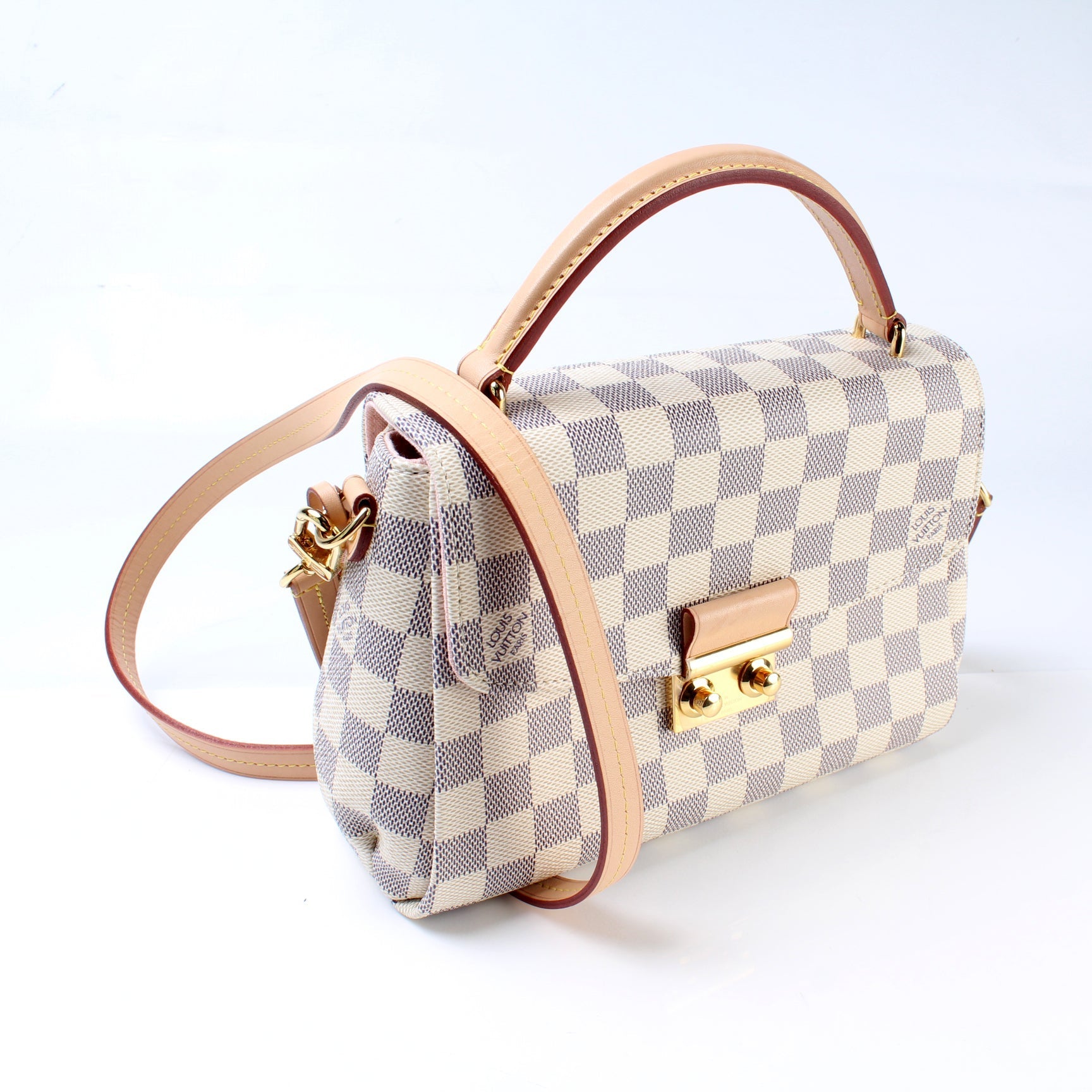 Louis Vuitton Croisette Azur Damier Handbag Damier Azur
