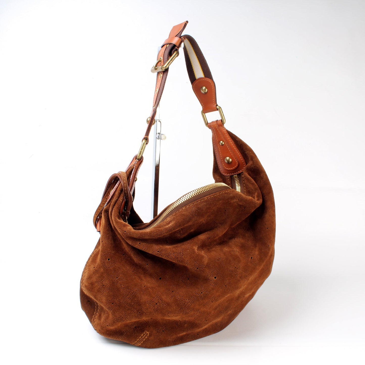 Louis Vuitton Onatah PM Hobo Suede Mahina Shoulder Bag