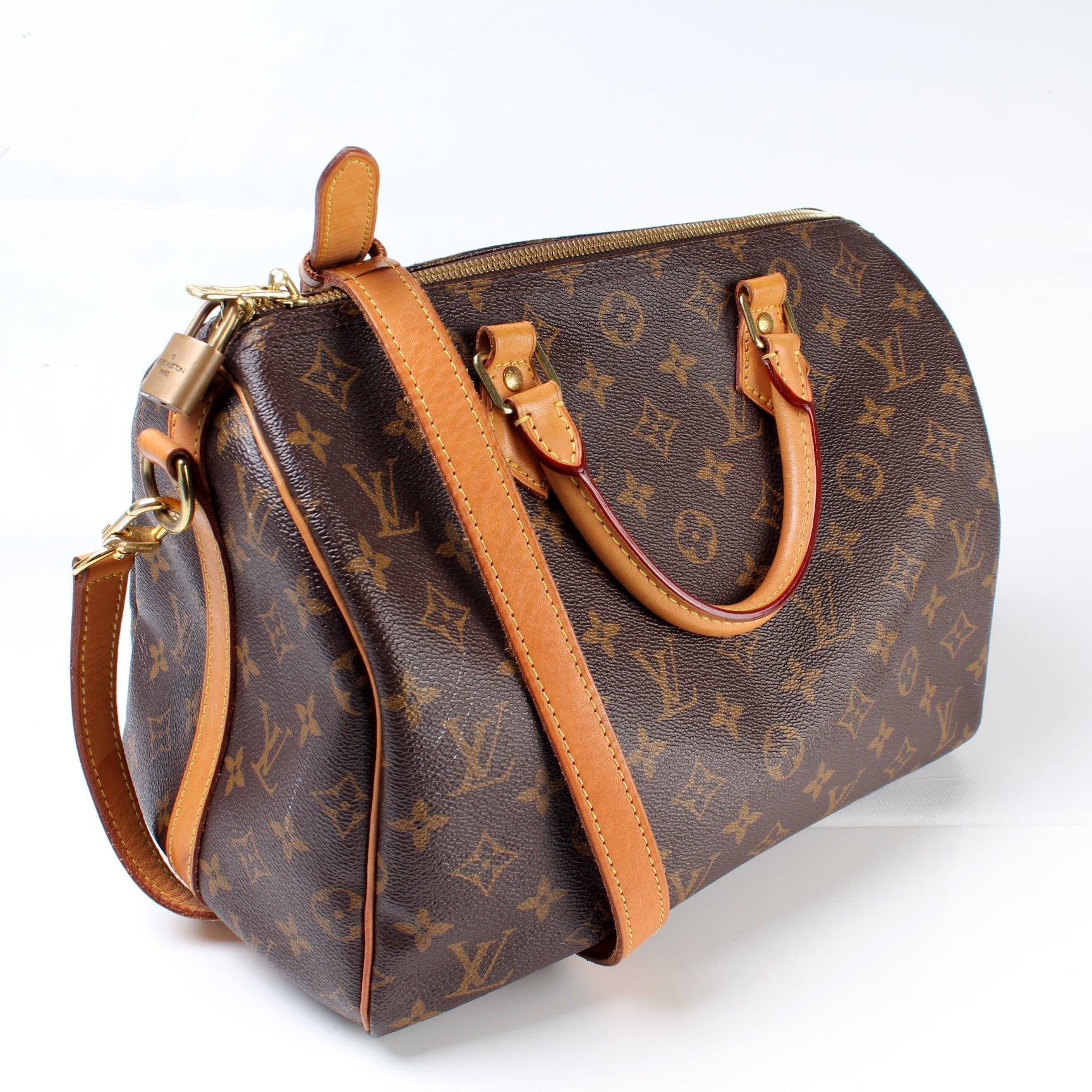 Louis Vuitton Speedy 30 Bandouliere Monogram Handbag Monogram 20