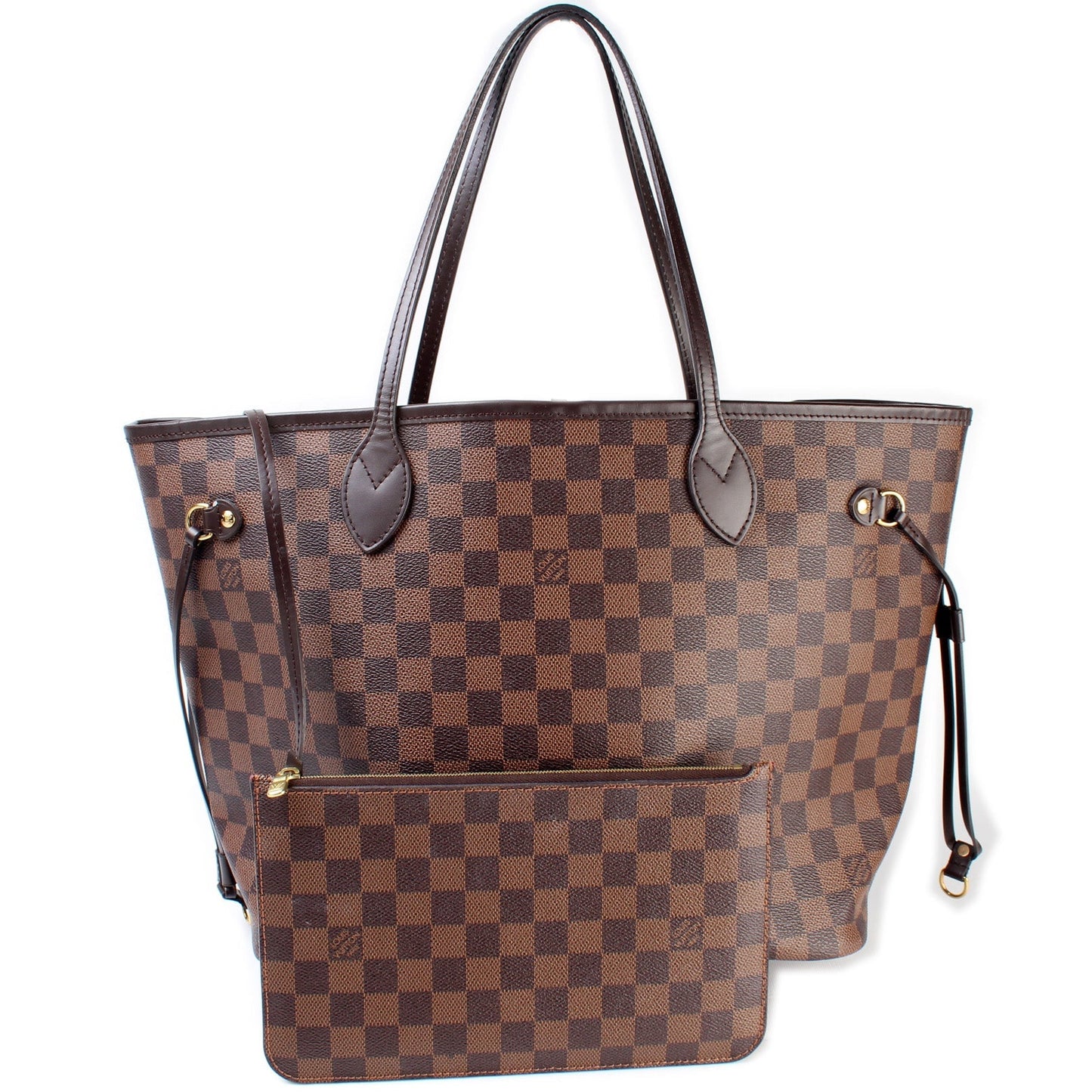Louis Vuitton Neverfull MM Ebene Damier Wallet Case