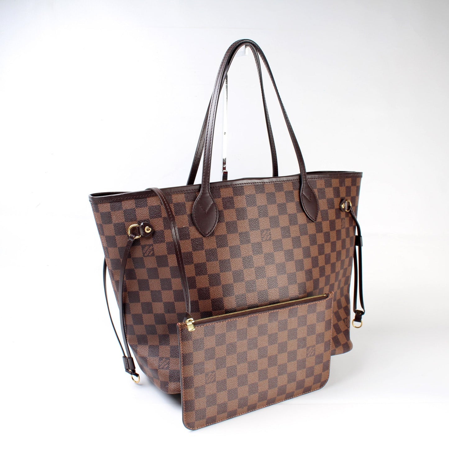 Louis Vuitton Neverfull MM Ebene Damier Wallet Case