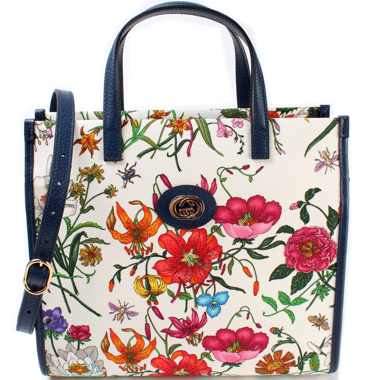 Gucci Flora Canvas Medium Tote Bag