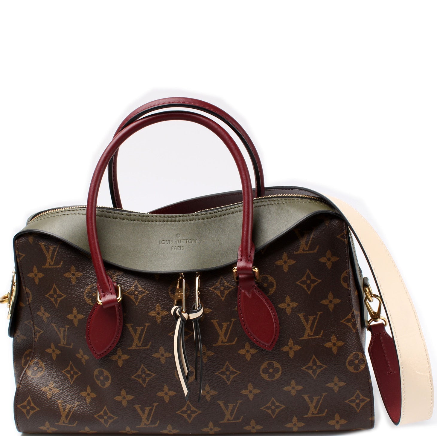 Louis Vuitton Tuileries Monogram Leather Handbag Leather 1