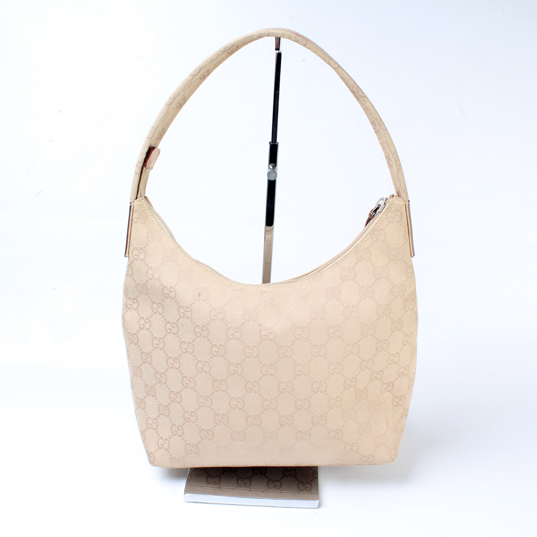 Gucci 001. GG Canvas Shoulder Bag