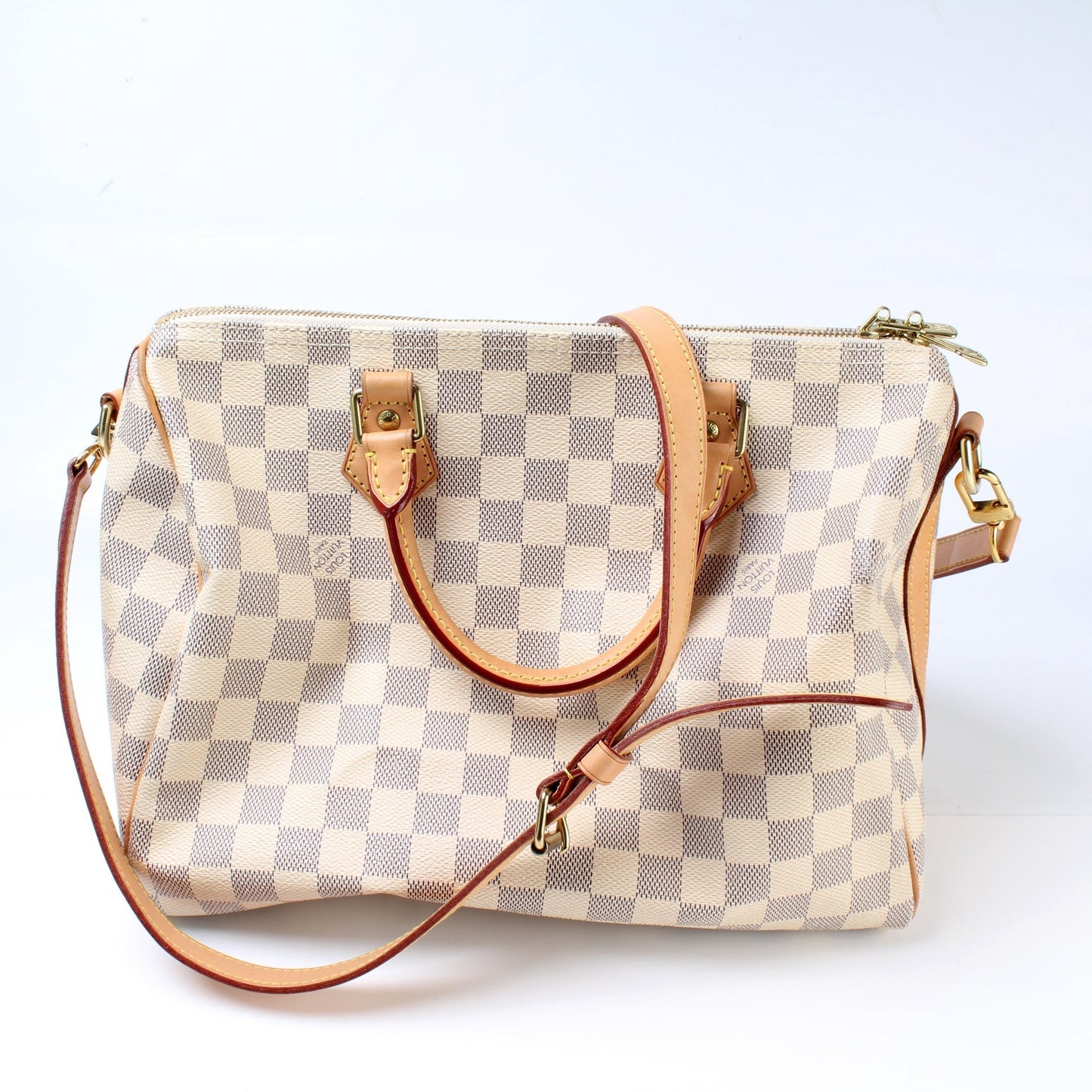 Louis Vuitton Speedy 30 Azur Bandouliere Damier Handbag