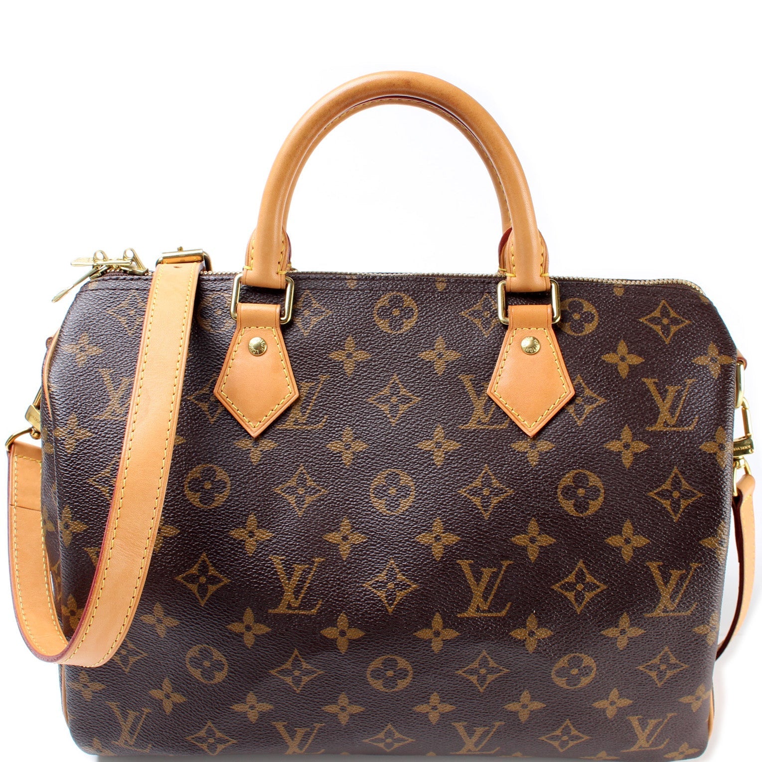 Louis Vuitton Speedy 30 Bandouliere Monogram Handbag Monogram 21