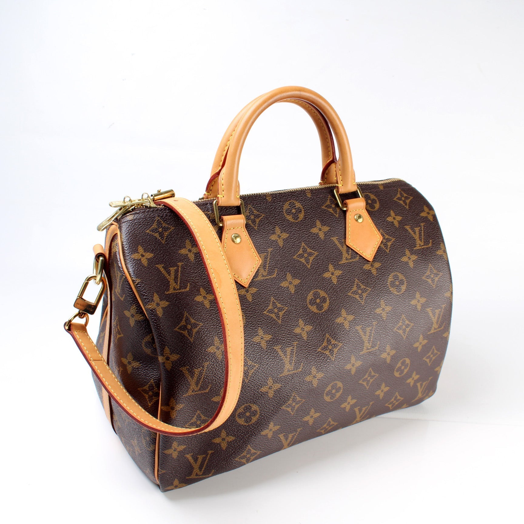 Louis Vuitton Speedy 30 Bandouliere Monogram Handbag Monogram 21