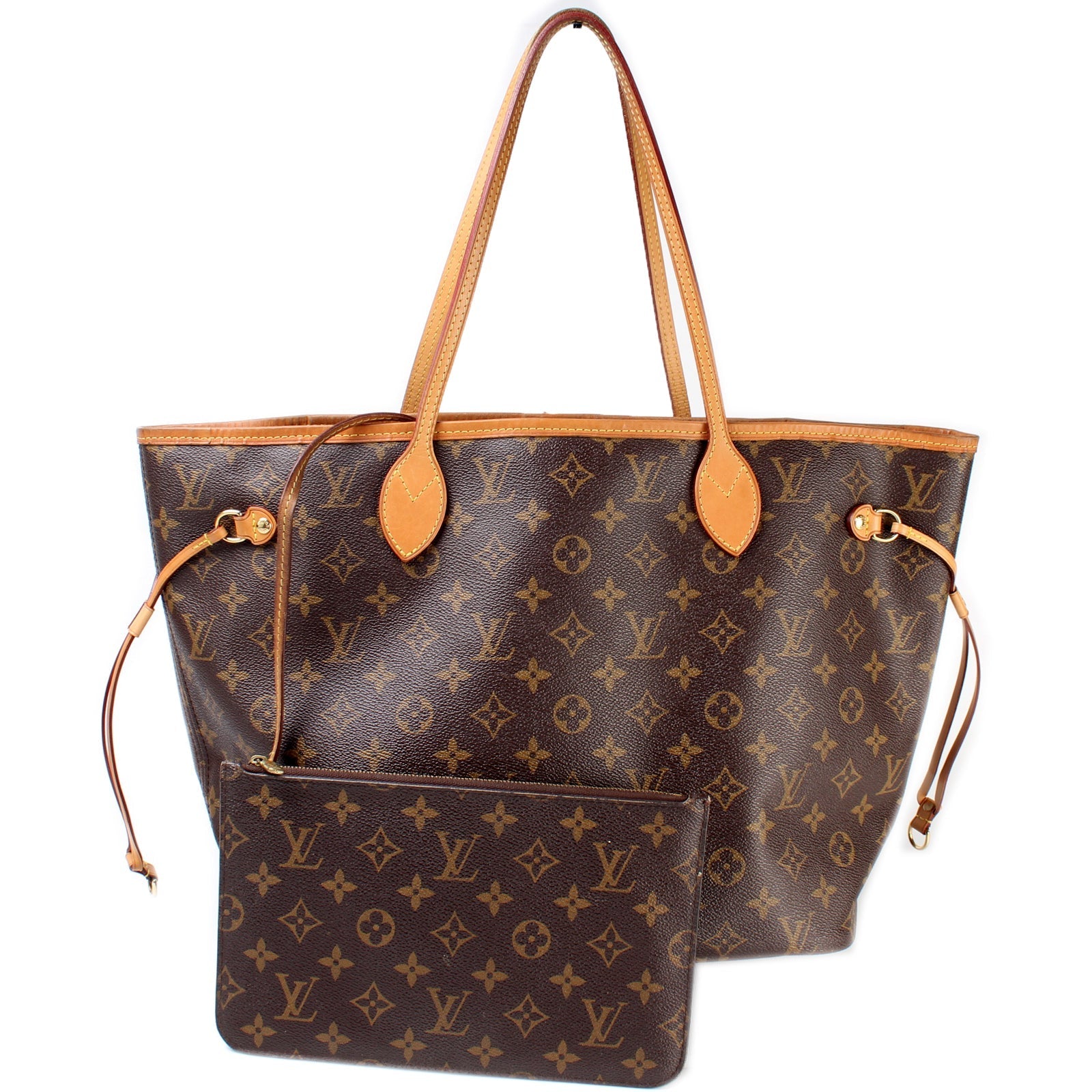 Louis Vuitton Neverfull w MM Monogram Wallet Case Monogram 3