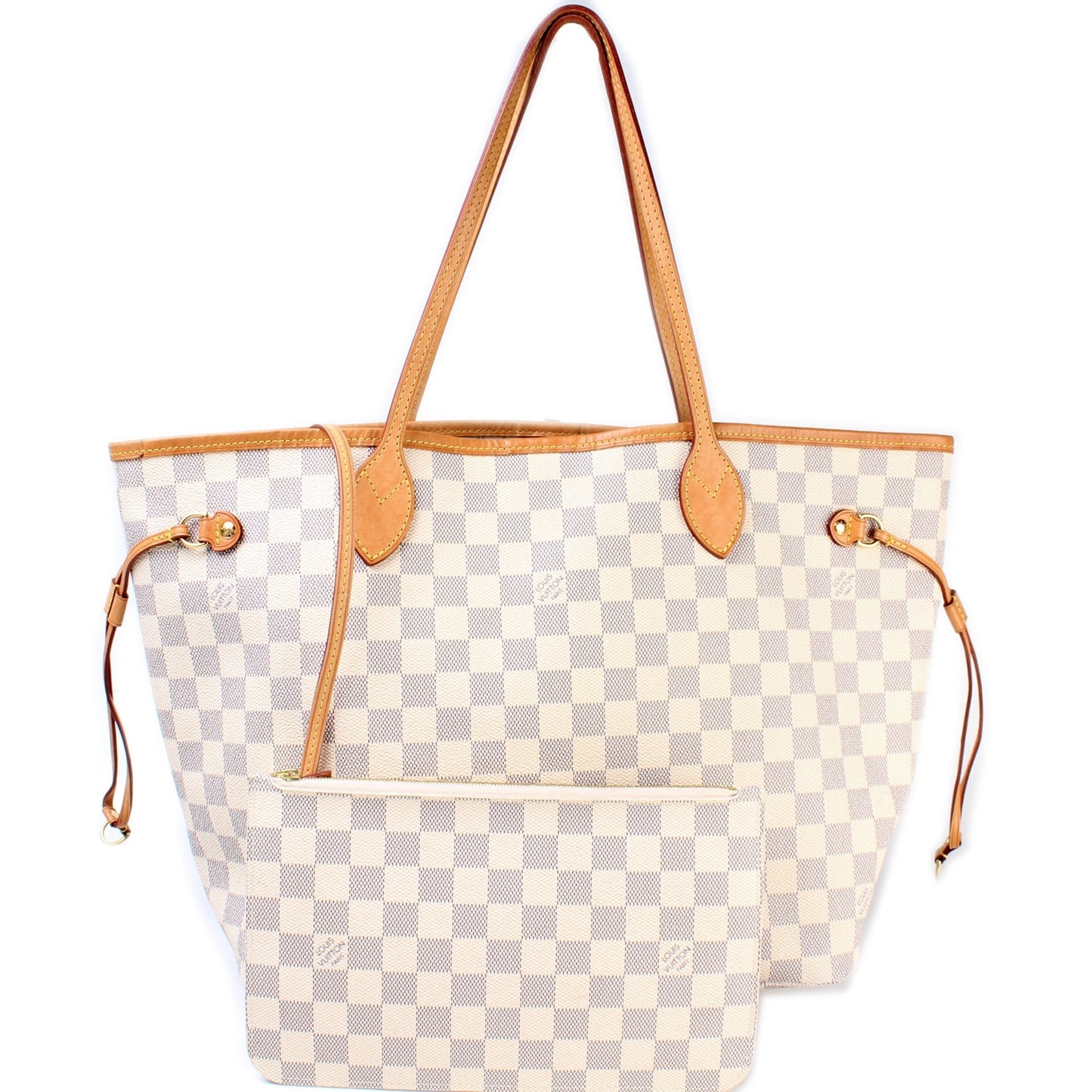 Louis Vuitton Neverfull MM W Azur Damier Wallet Case Azur 7