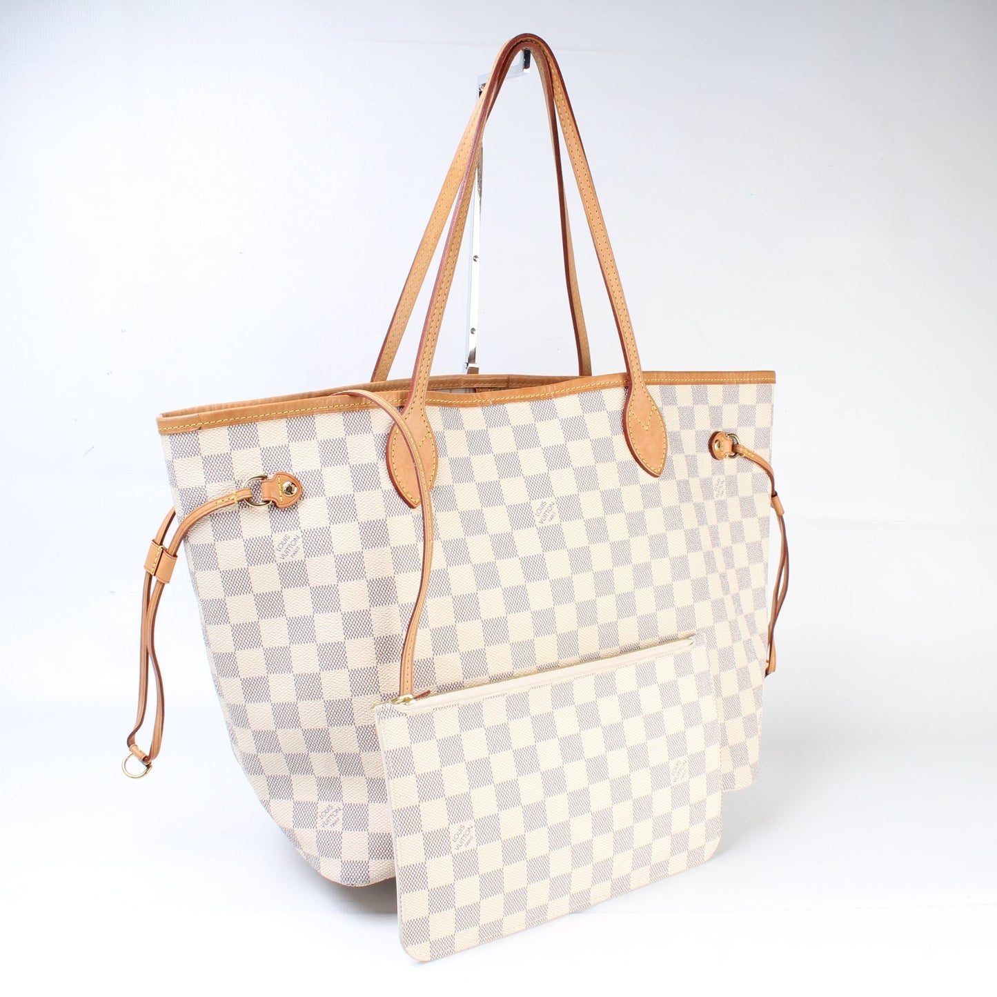 Louis Vuitton Neverfull MM W Azur Damier Wallet Case Azur 7