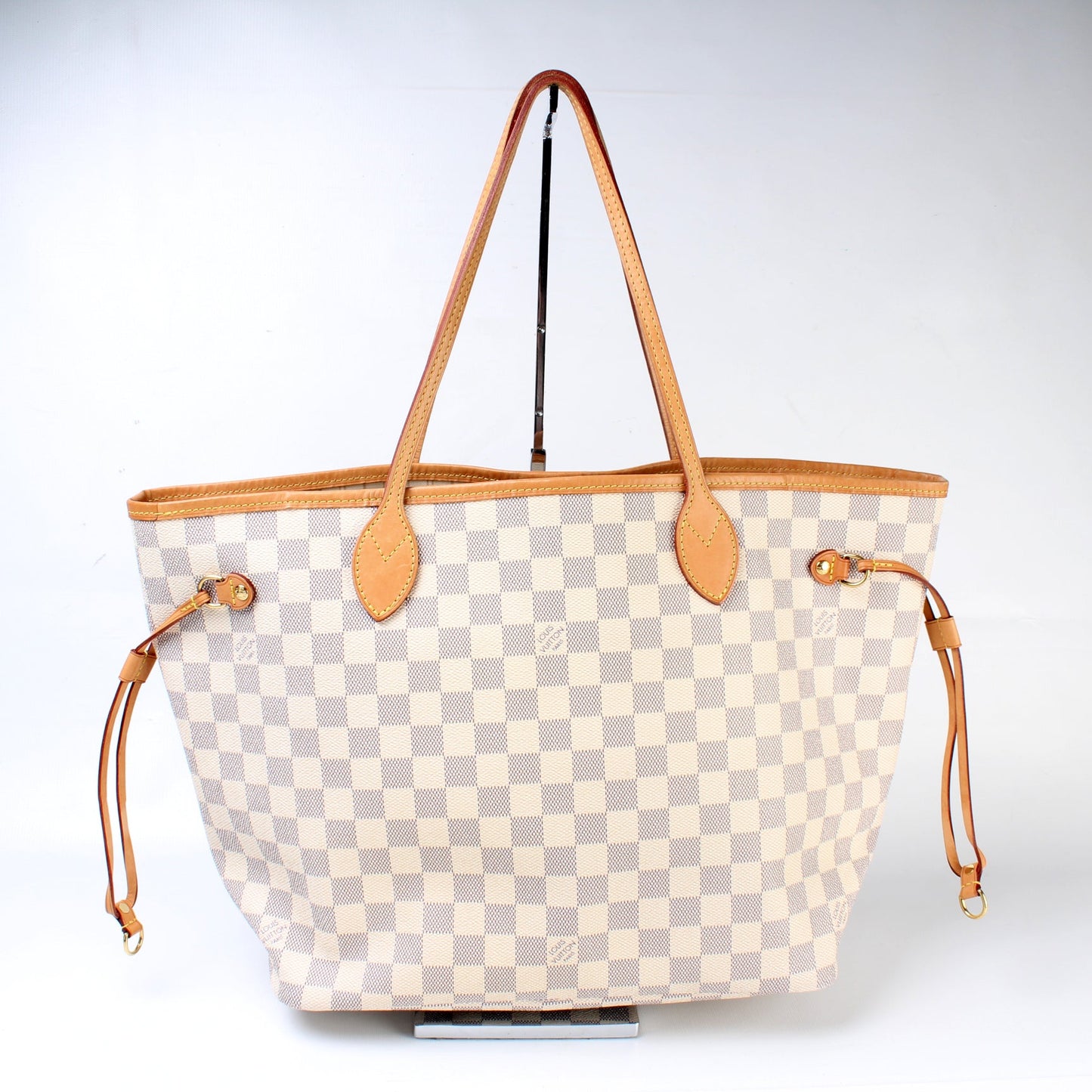 Louis Vuitton Neverfull MM W Azur Damier Wallet Case Azur 7