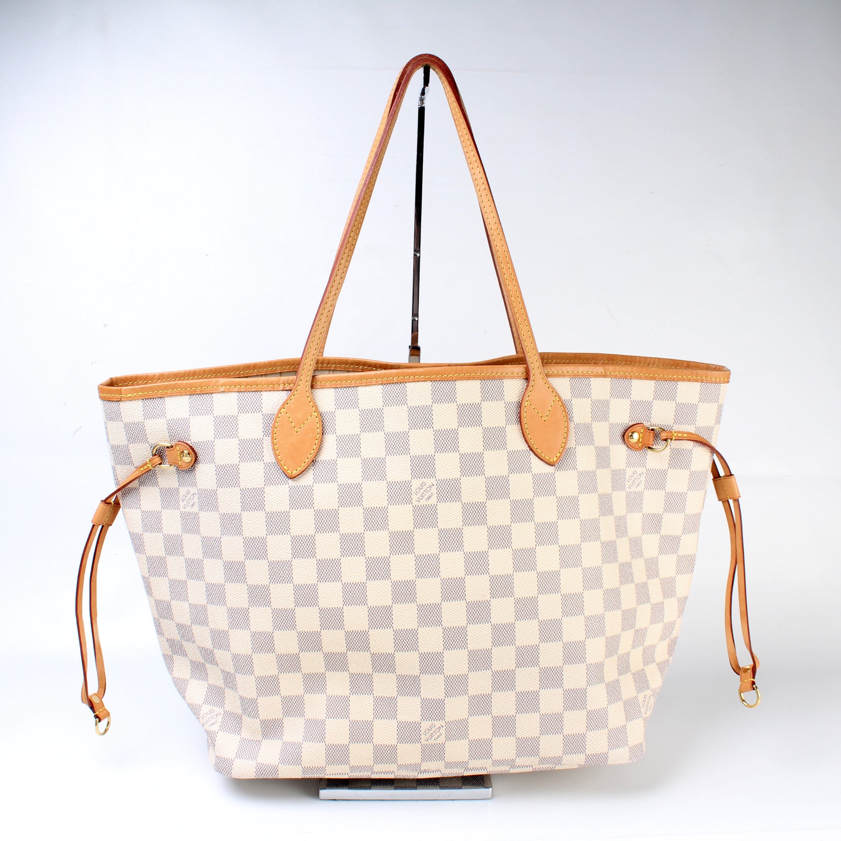 Louis Vuitton Neverfull MM W Azur Damier Wallet Case Azur 7