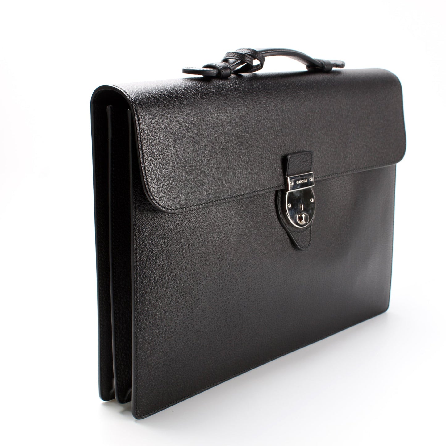 Gucci Briefcase Leather Flap Travel Bag