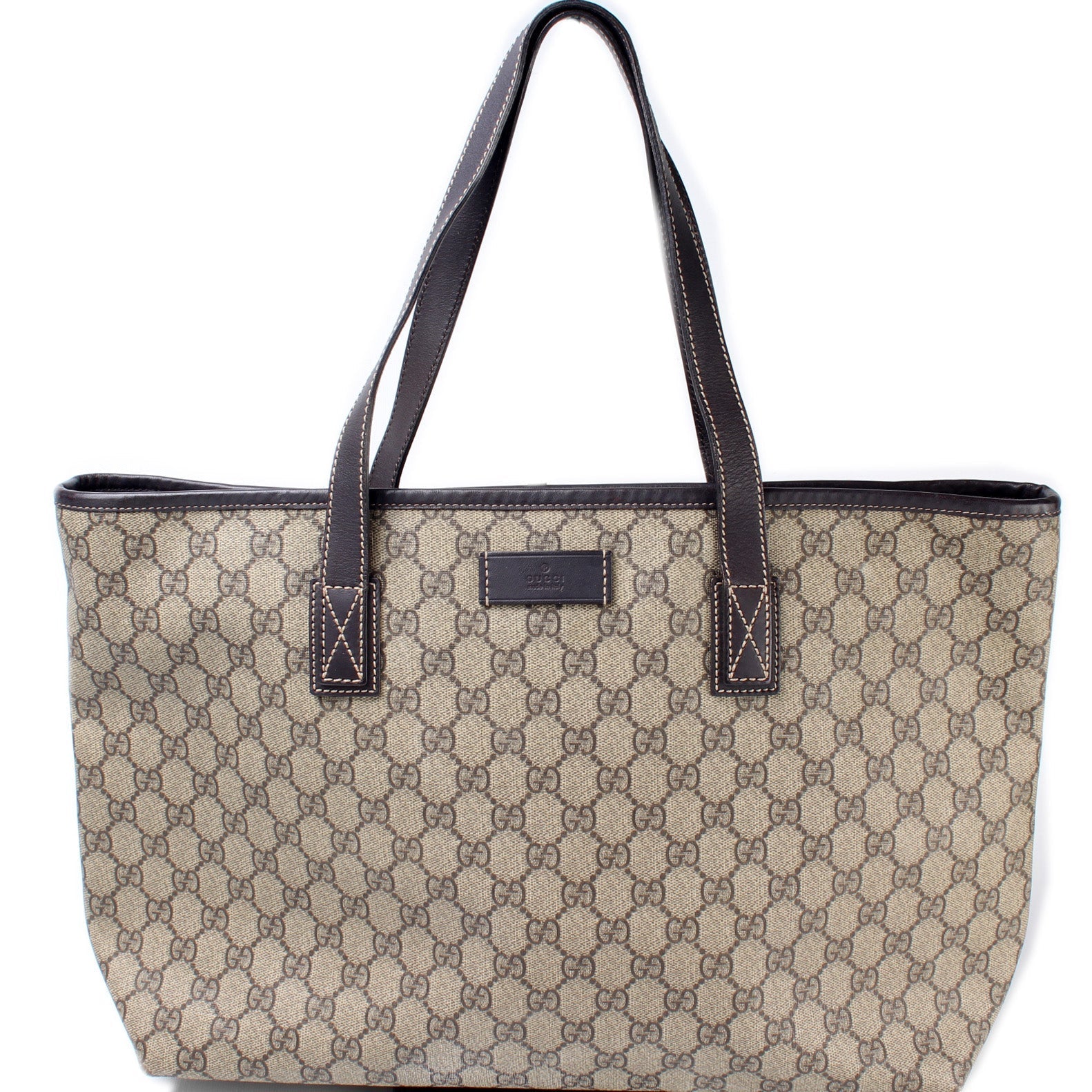 Gucci GG Supreme Zip Medium Tote Bag