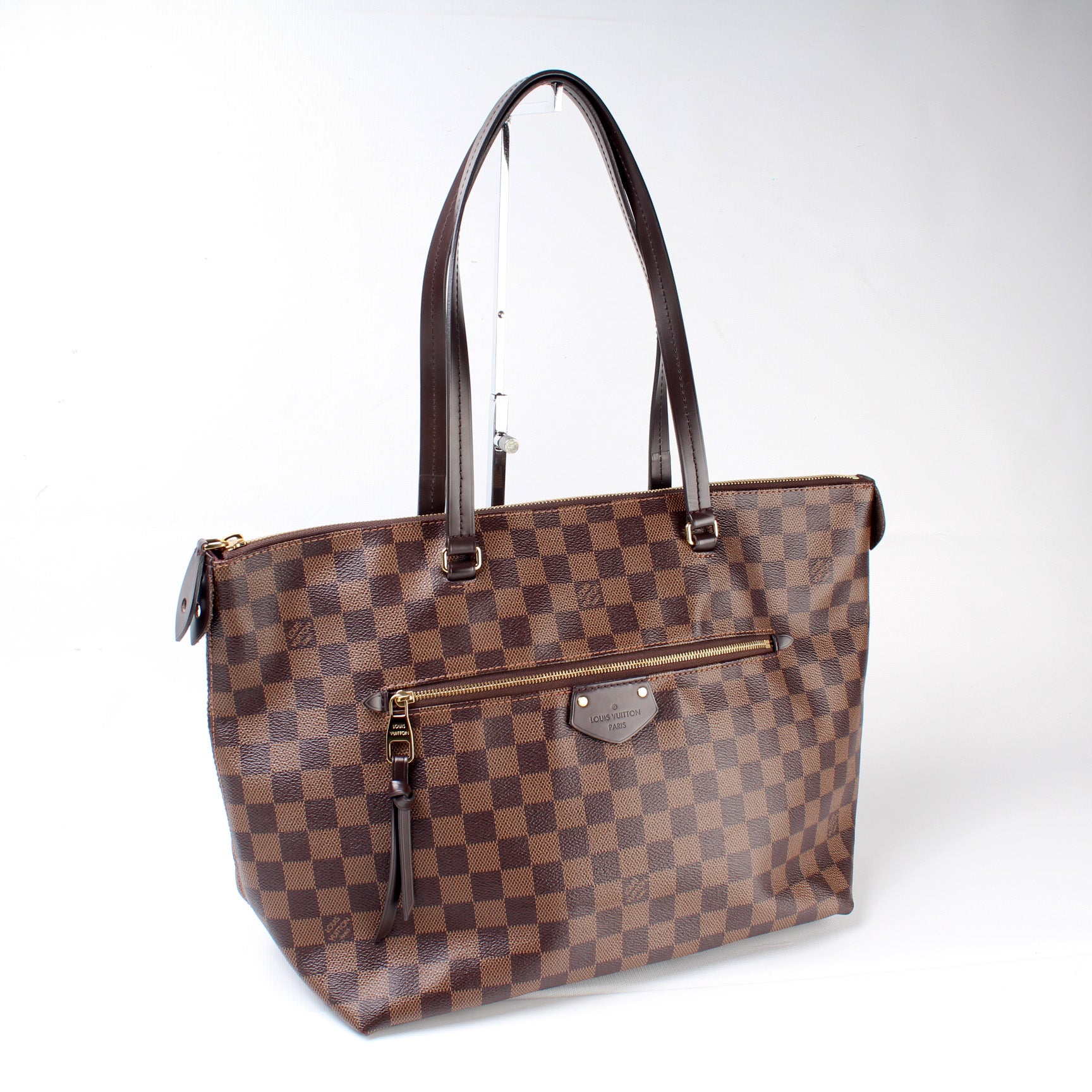 Louis Vuitton Iena MM Ebene Damier Handbag Ebene 10