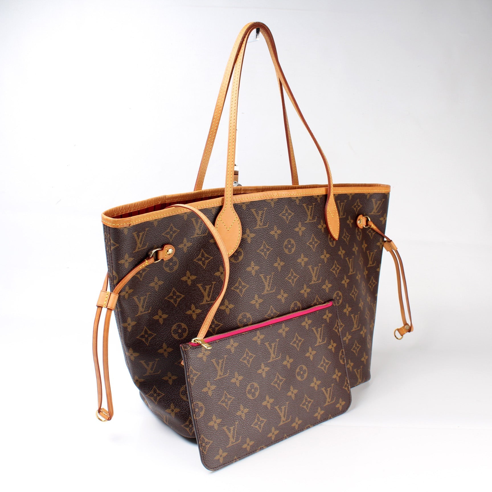 Louis Vuitton Neverfull w MM Monogram Wallet Case Monogram 4