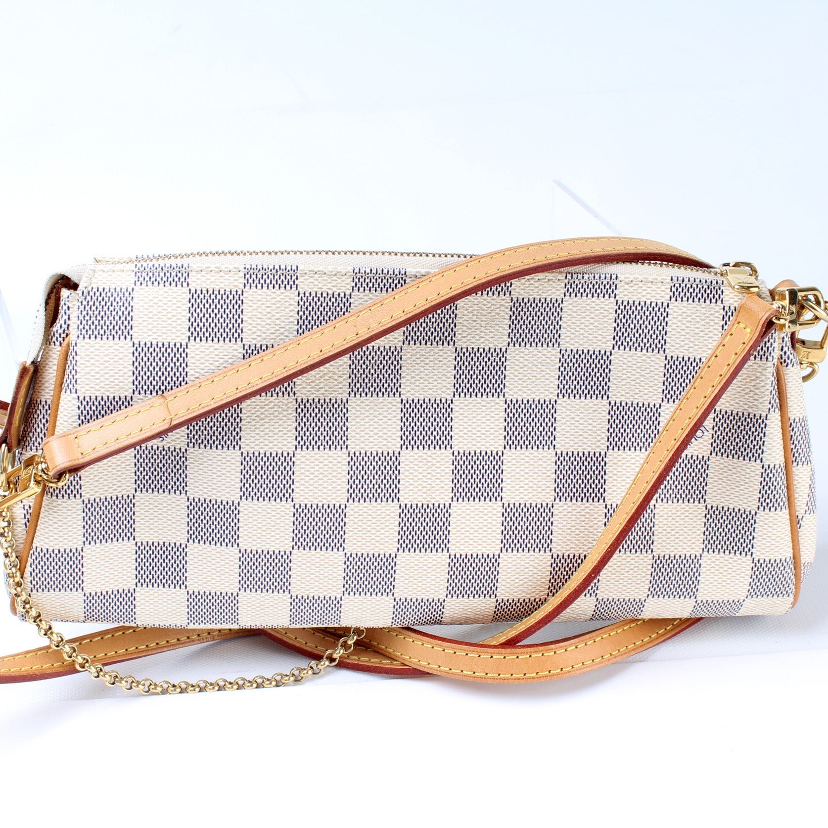 Louis Vuitton Eva Azur Damier Clutch Bag Azur 1