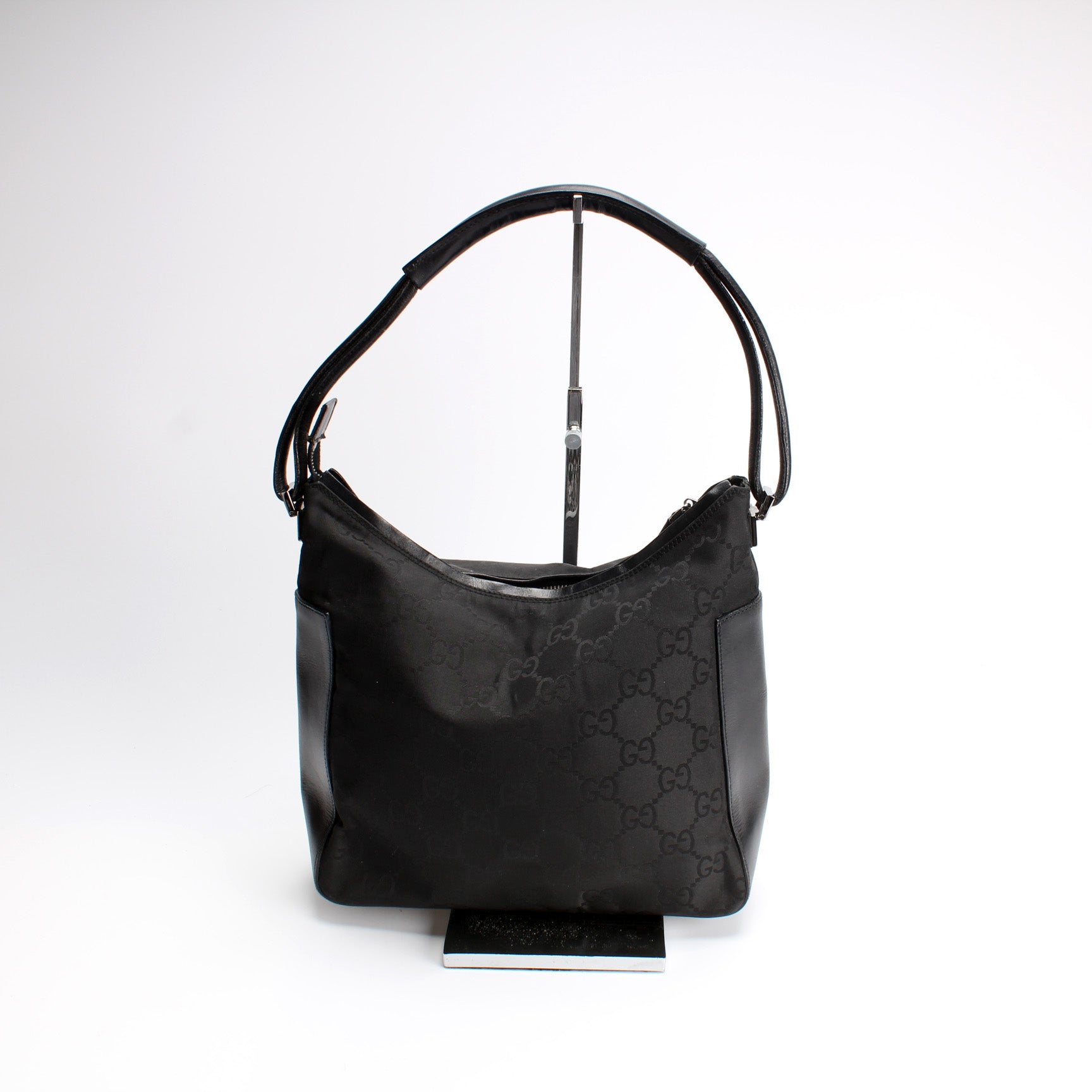 Gucci 001. GG Nylon Shoulder Bag
