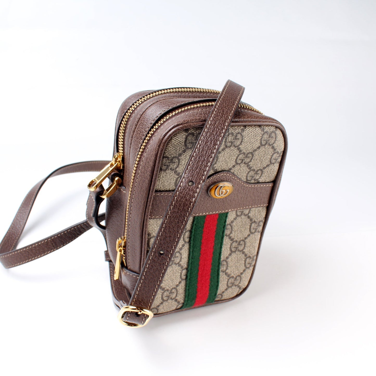Gucci Ophidia GG Supreme Double Zip Travel Bag