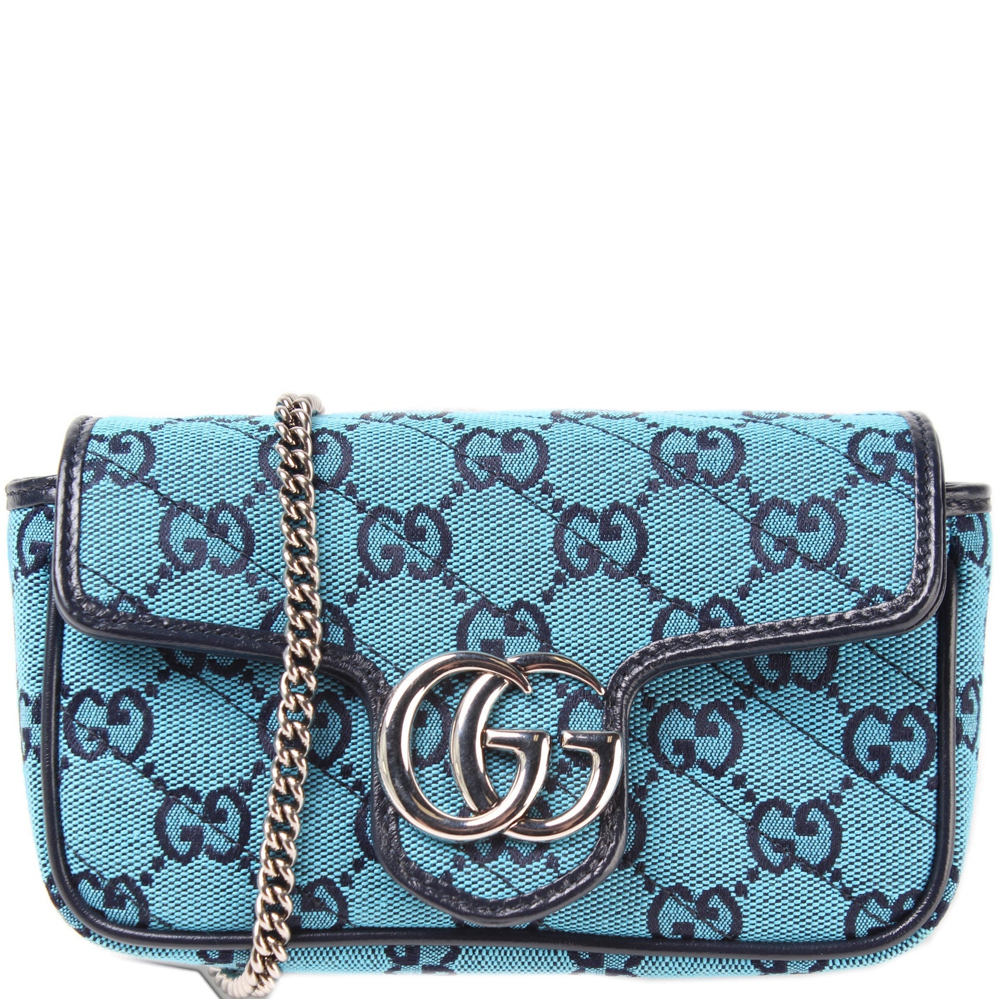 Gucci Marmont Supreme Canvas Mini Flap Travel Bag