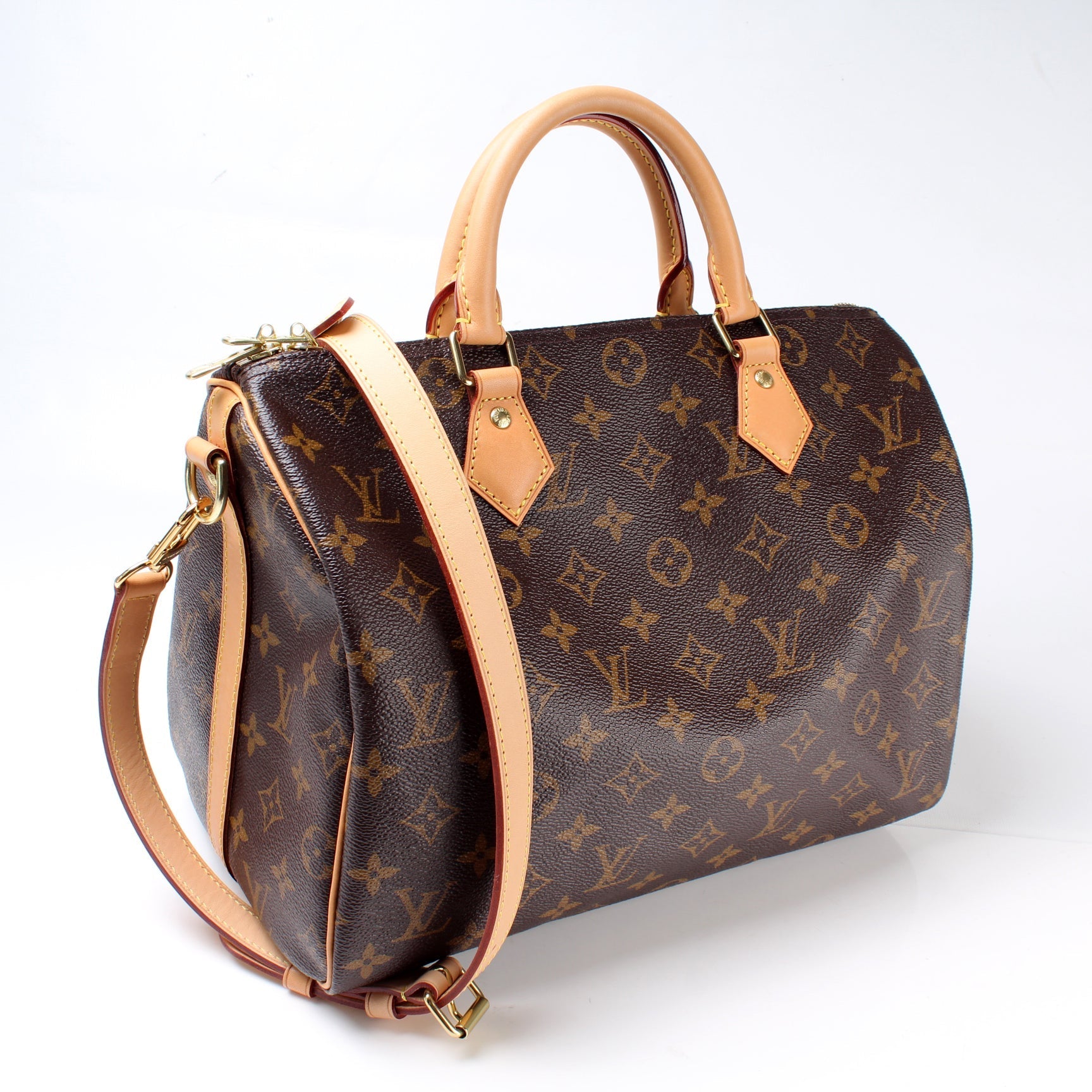 Louis Vuitton Speedy 30 Bandouliere Monogram Handbag Monogram 22