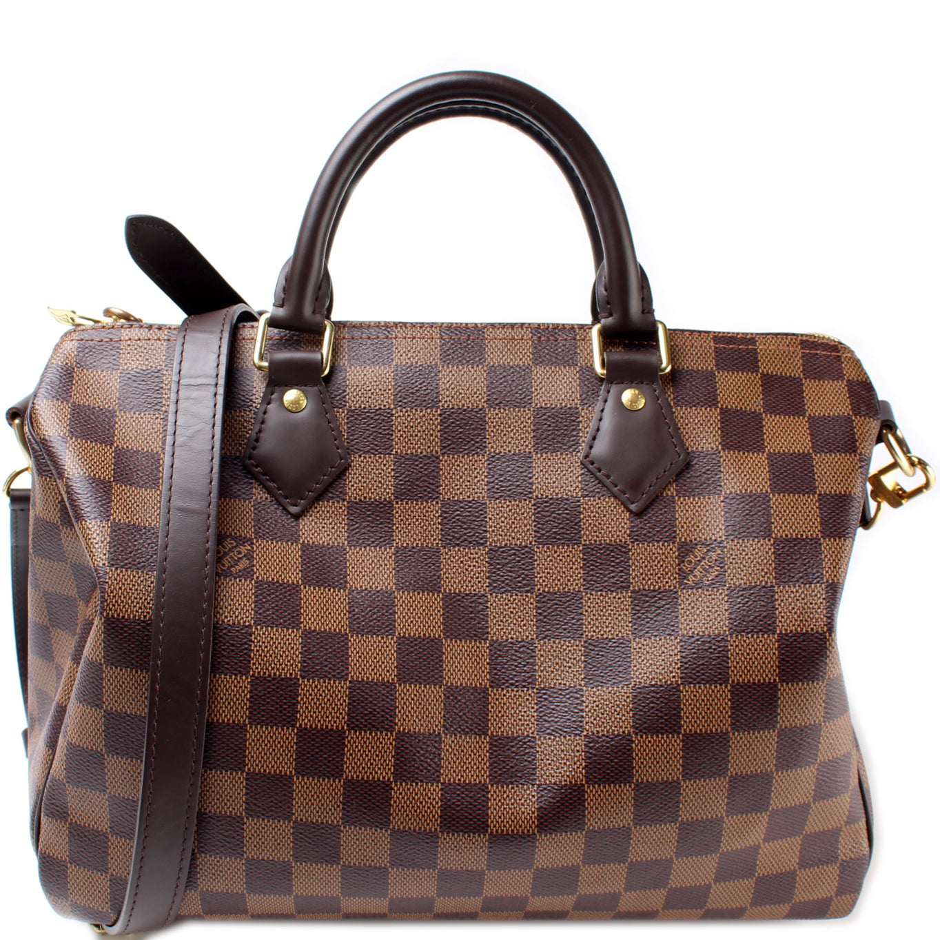 Louis Vuitton Speedy 30 Bandouliere Ebene Damier Handbag Ebene 10