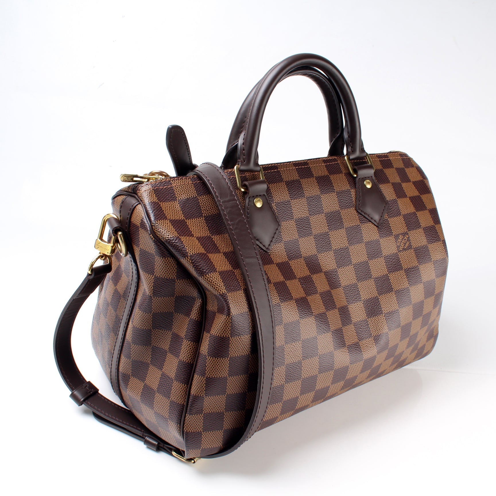 Louis Vuitton Speedy 30 Bandouliere Ebene Damier Handbag Ebene 10