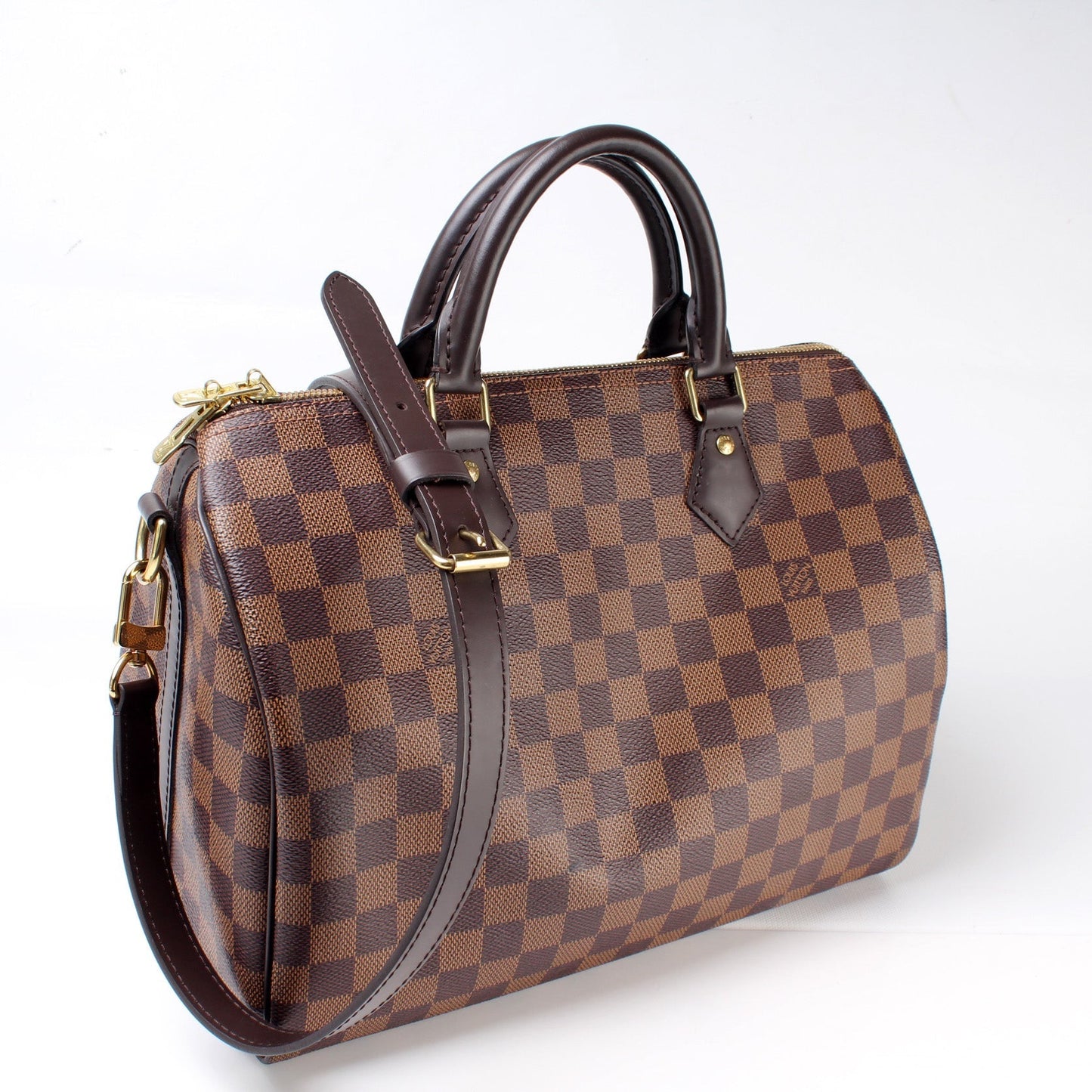 Louis Vuitton Speedy 30 Bandouliere Ebene Damier Handbag Ebene 9