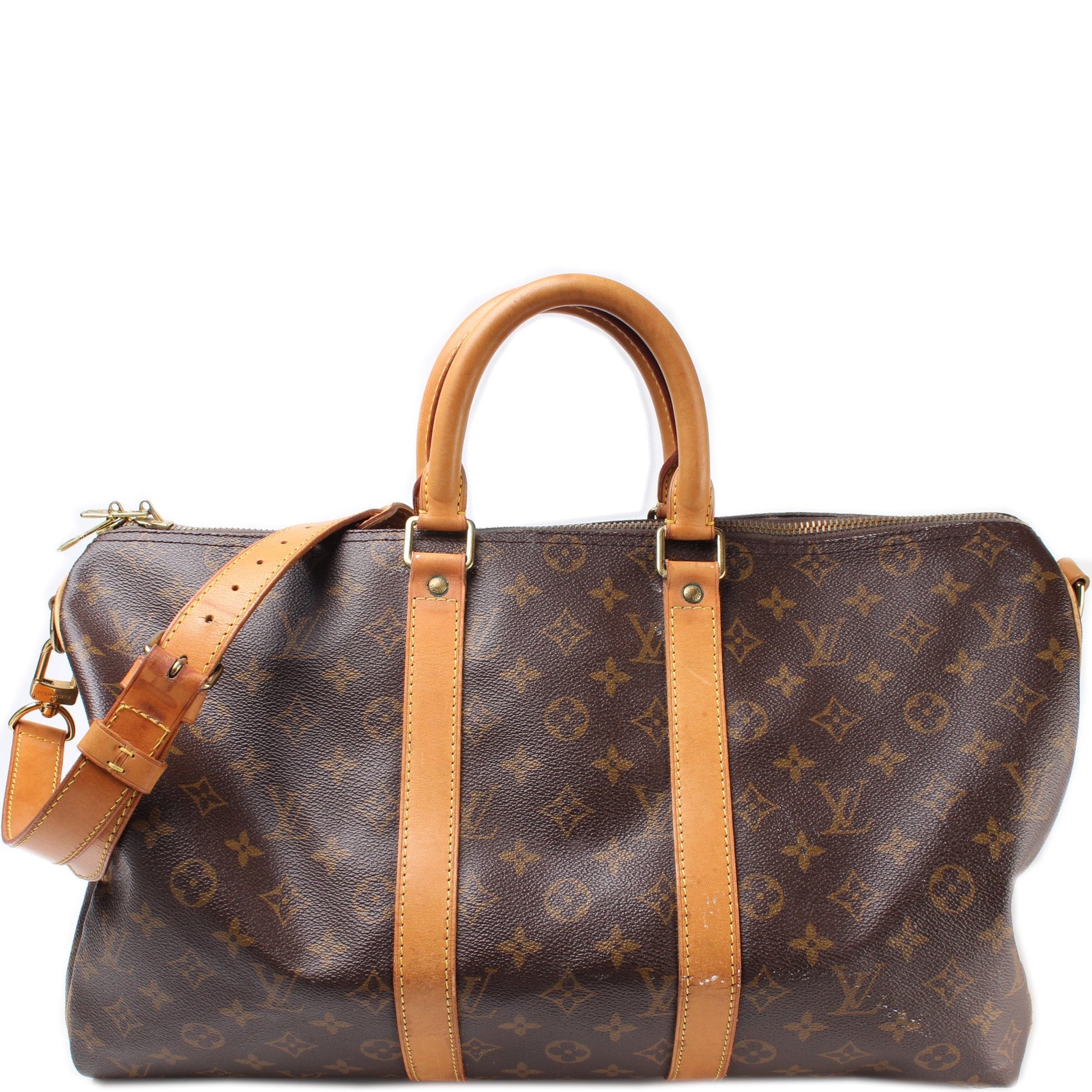 Louis Vuitton Keepall 45 Bandouliere Monogram Travel Bag Monogram 12