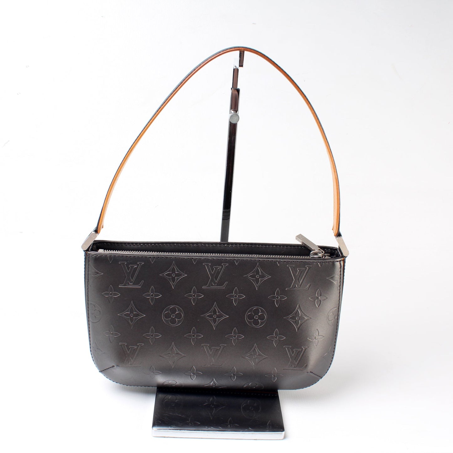 Louis Vuitton Fowler Mat Monogram Leather Handbag Mat Leather