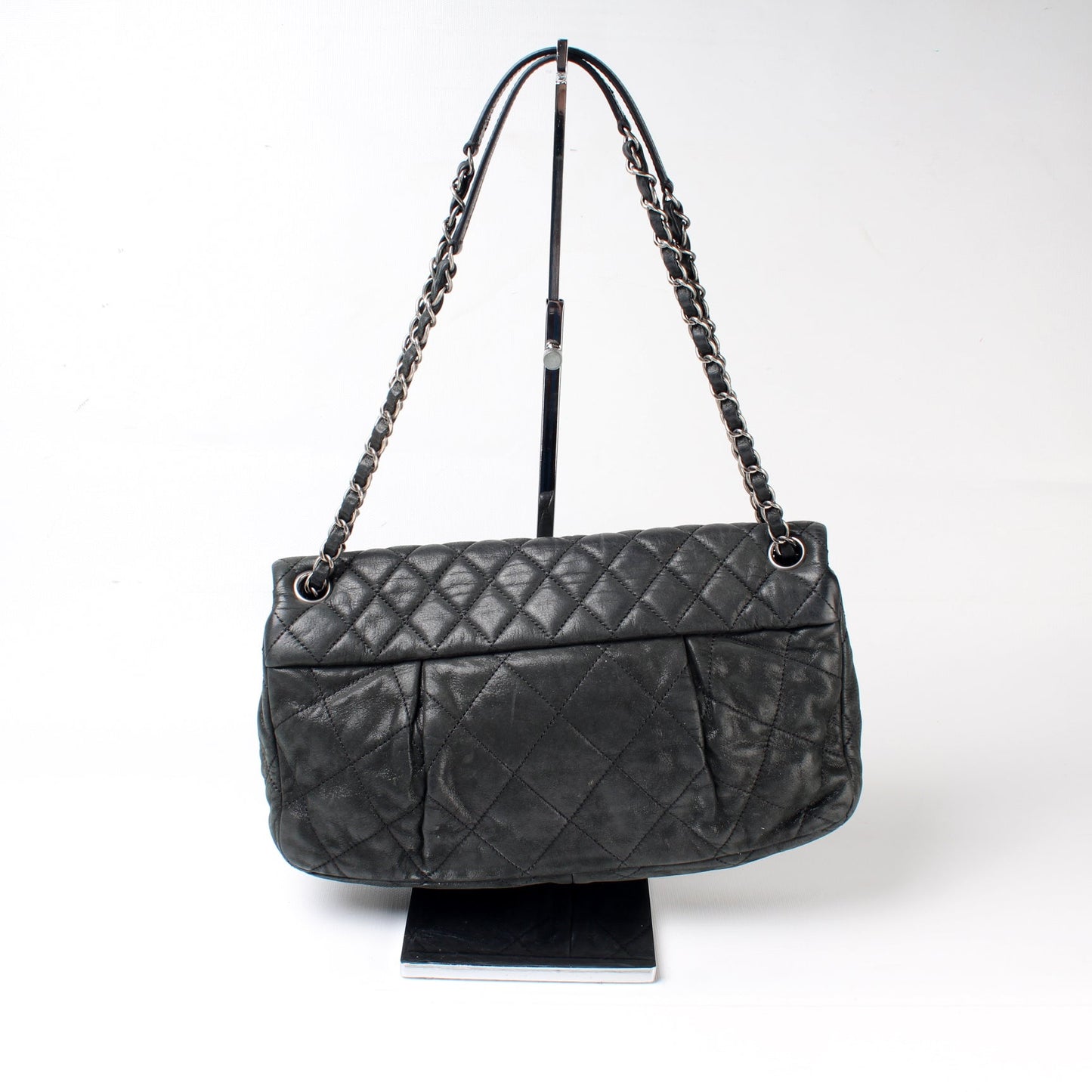 Chanel Coco Pleats Flap Iridescent Calfskin Handbag