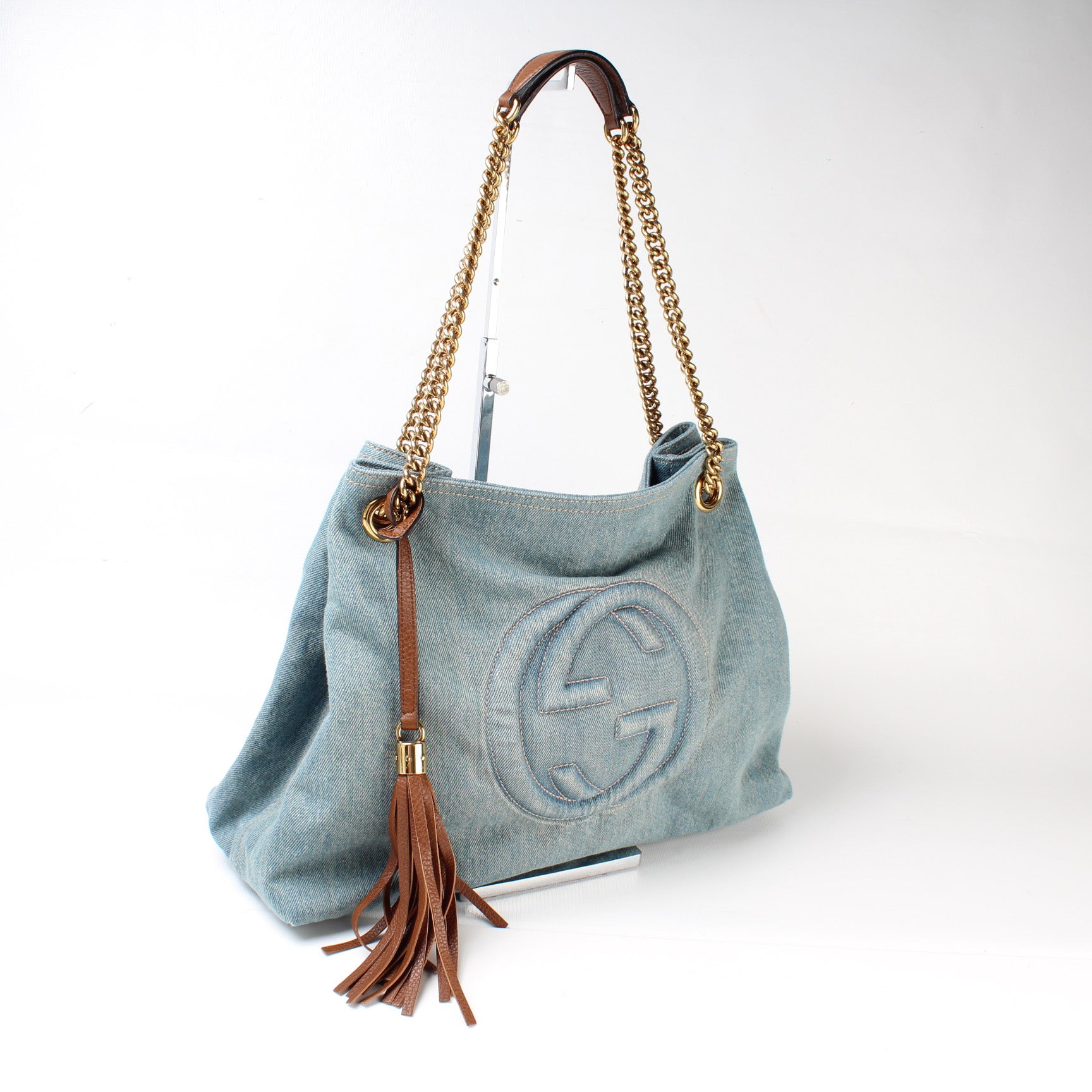 Gucci Soho Denim Medium Shoulder Bag