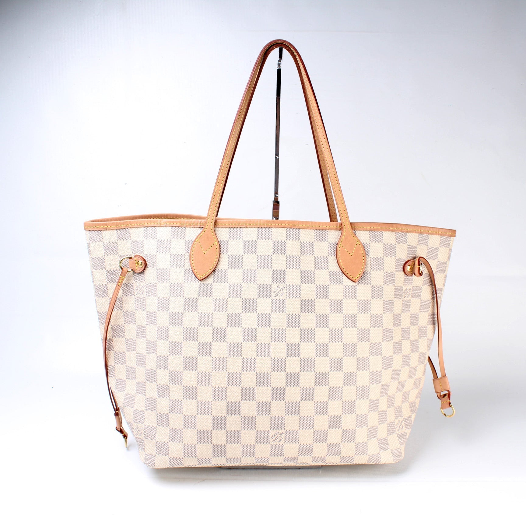 Louis Vuitton Neverfull w MM Azur Damier Wallet Case Azur 3