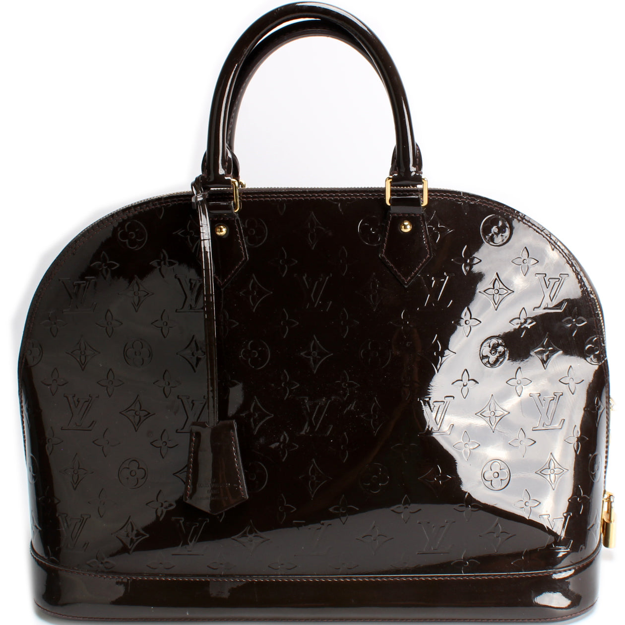Louis Vuitton Alma GM Vernis Handbag Vernis 10