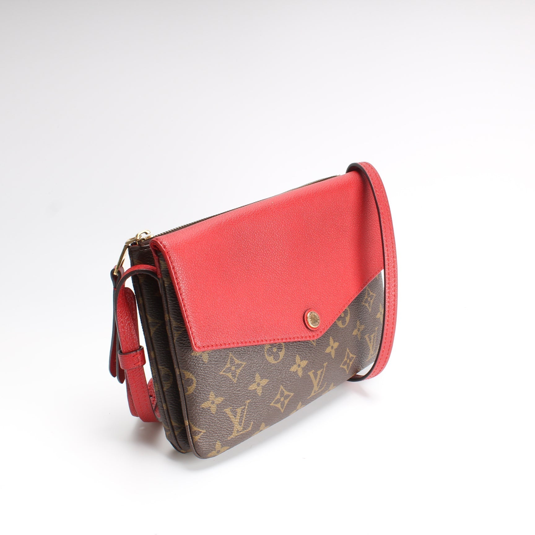 Louis Vuitton Pochette Twice Monogram Clutch Bag Monogram 1