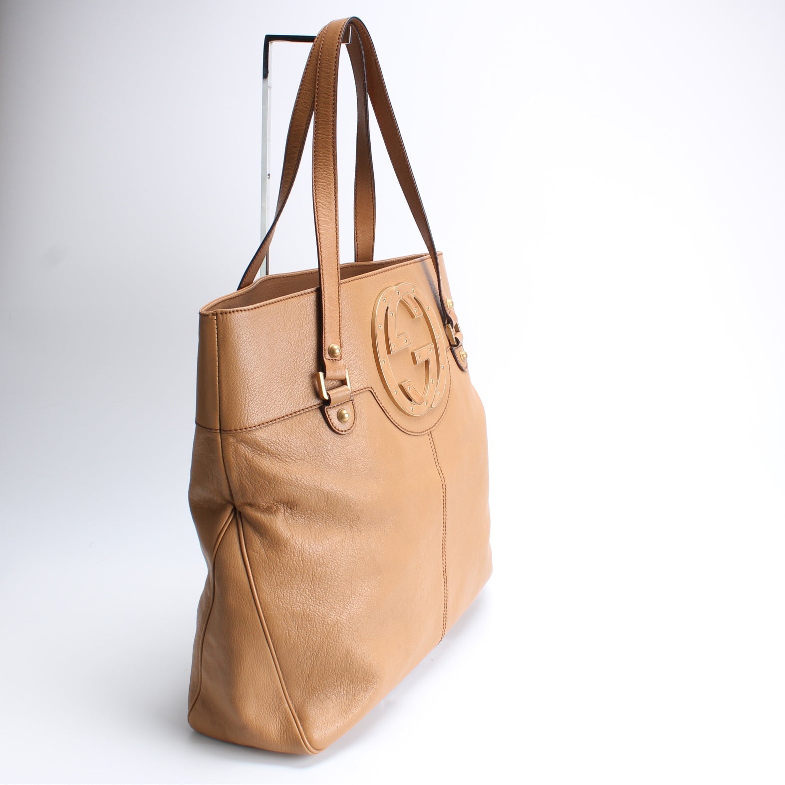 Gucci Blondie Studded Leather Tote Bag