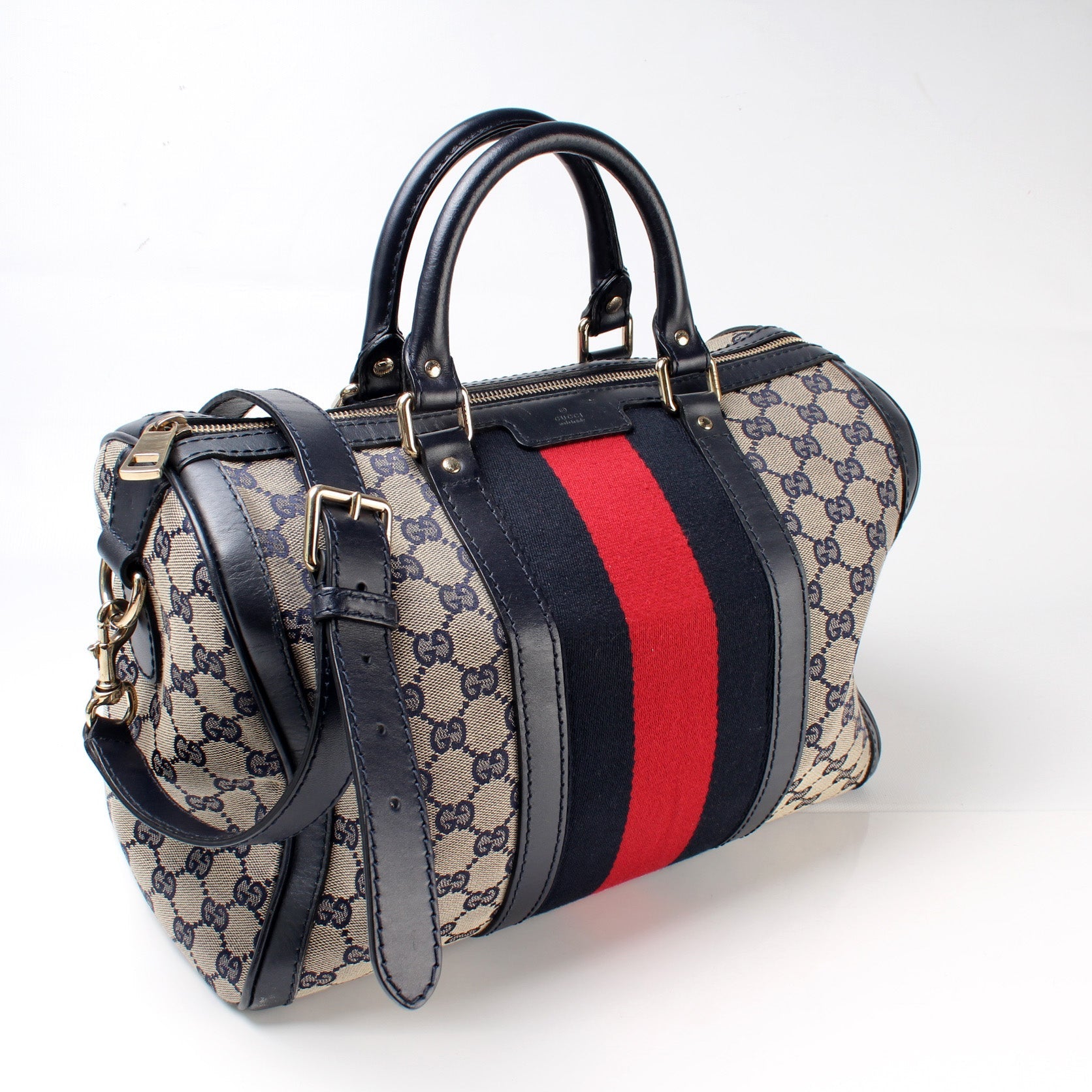 Gucci Boston Canvas Travel Bag Canvas 4