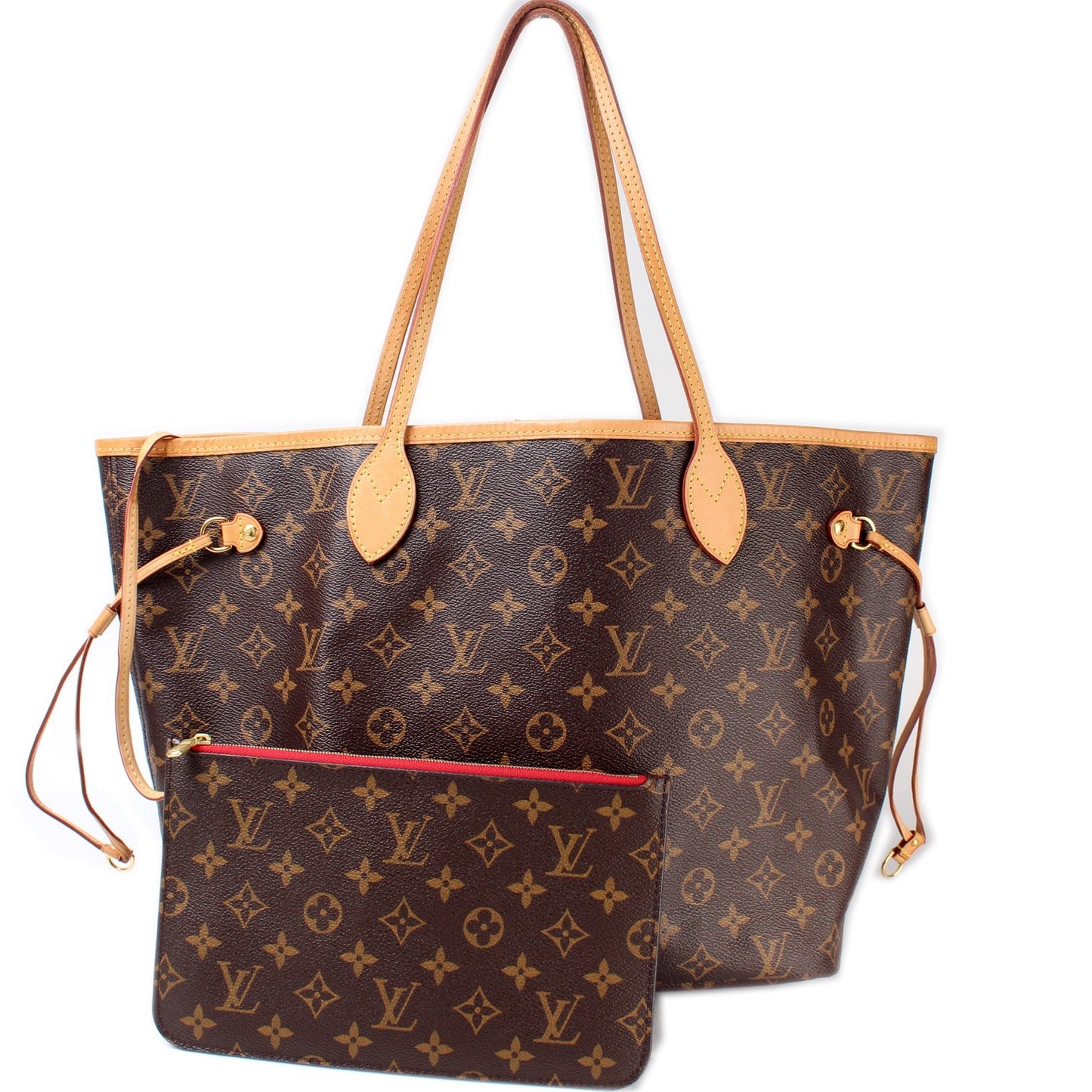 Louis Vuitton Neverfull w MM Monogram Wallet Case Monogram 5