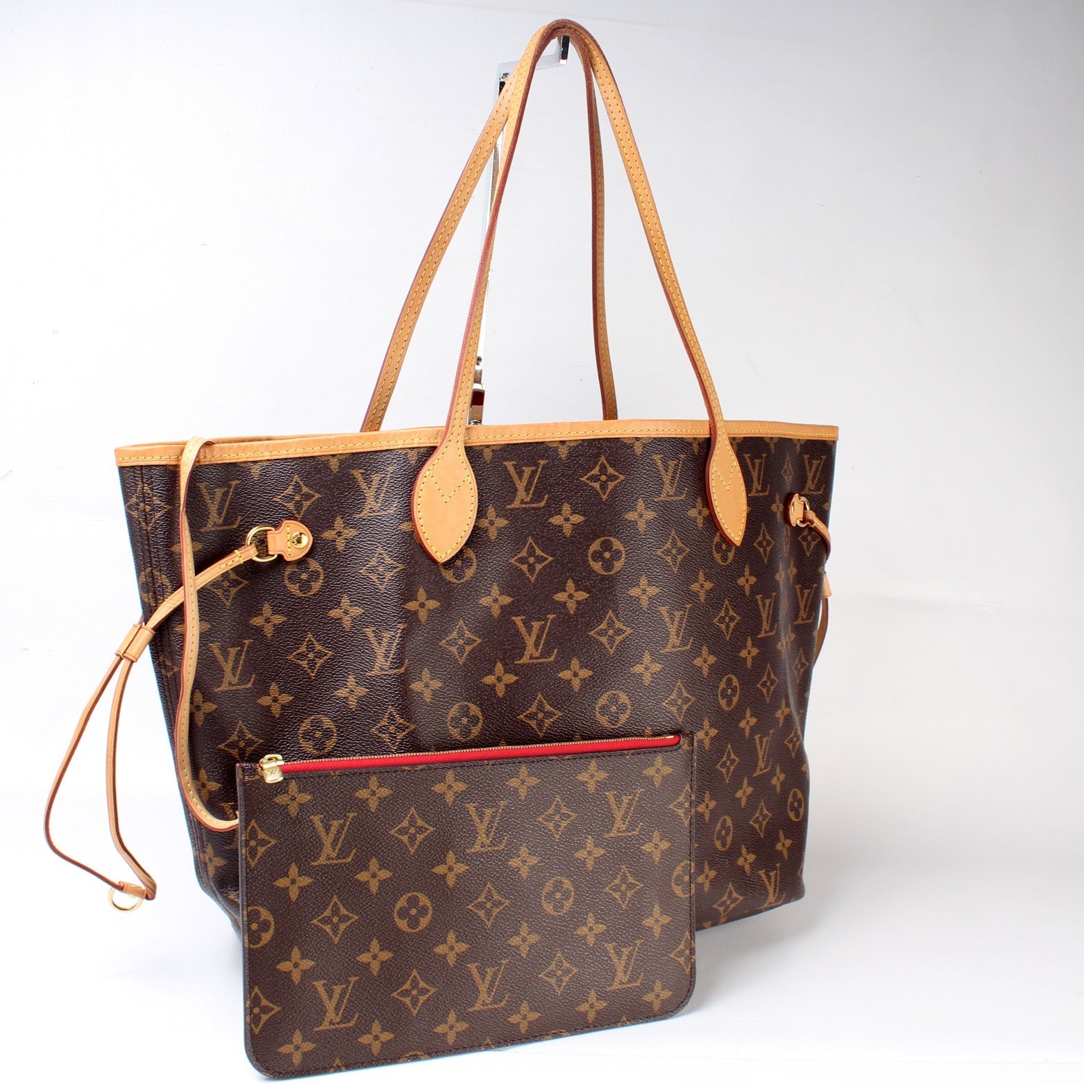 Louis Vuitton Neverfull w MM Monogram Wallet Case Monogram 5